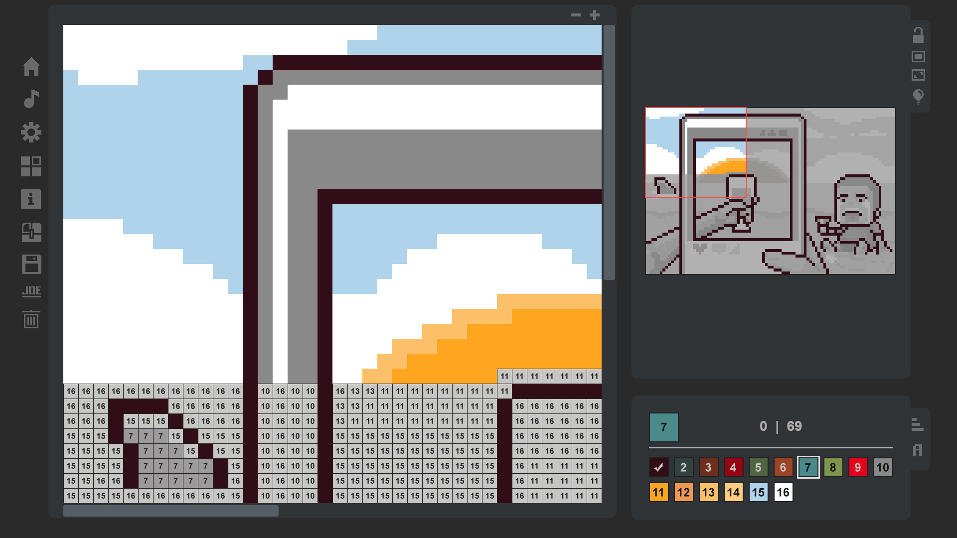 Coloring Game: Little City - No.4 screenshot 1