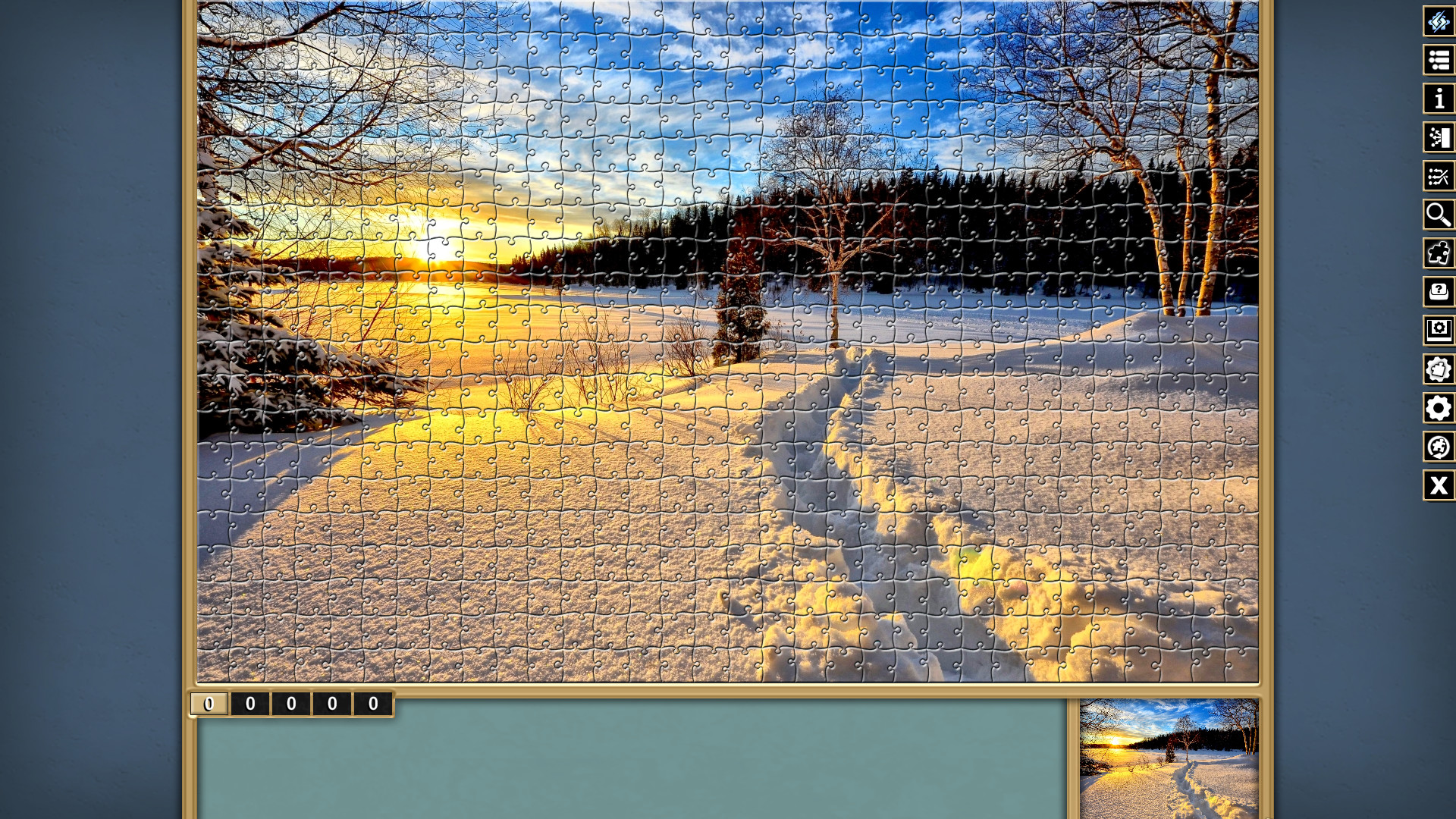 Pixel Puzzles Traditional Jigsaws Pack: Winter screenshot 1