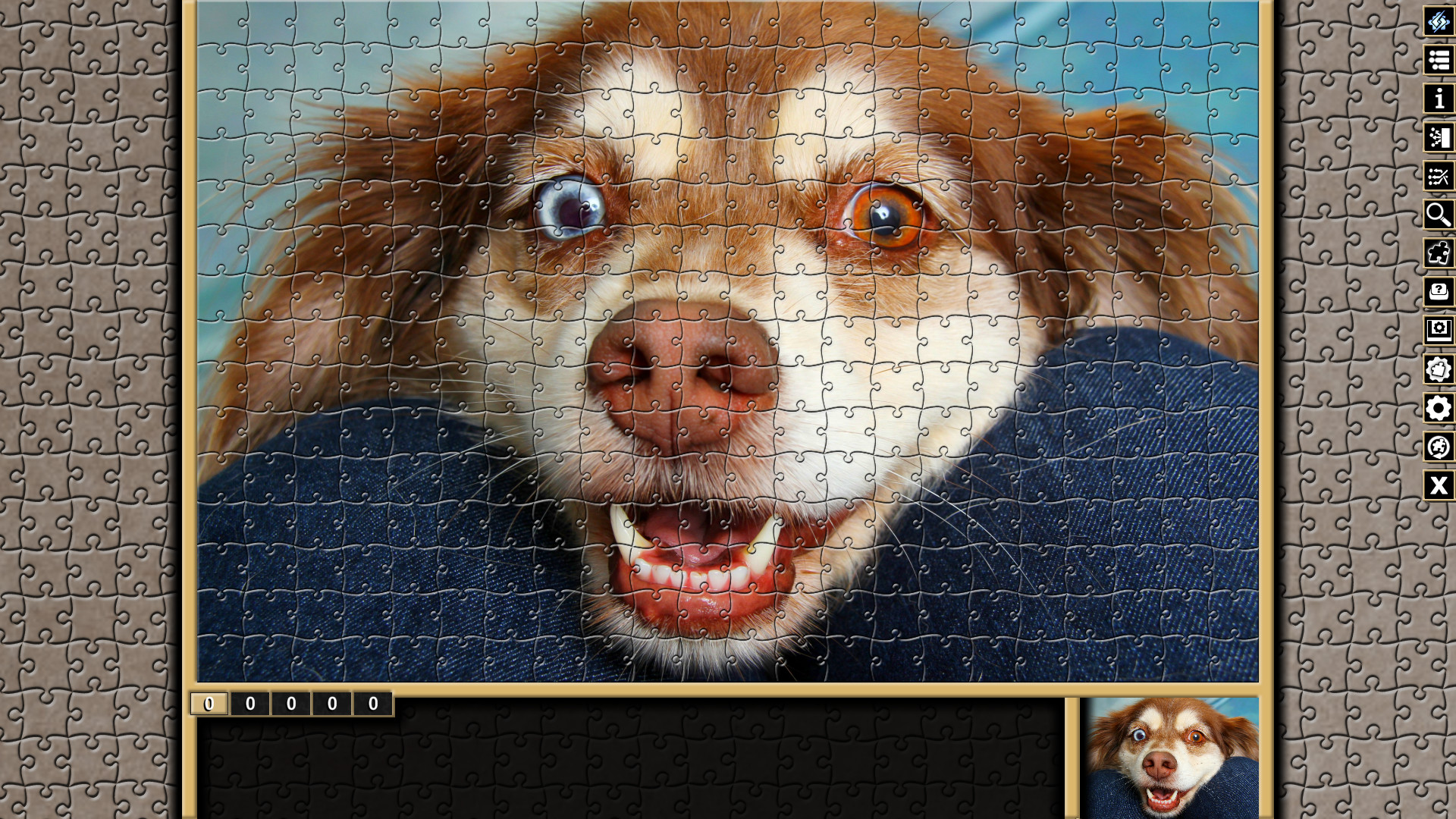 Pixel Puzzles Traditional Jigsaws Pack: Dogs screenshot 1