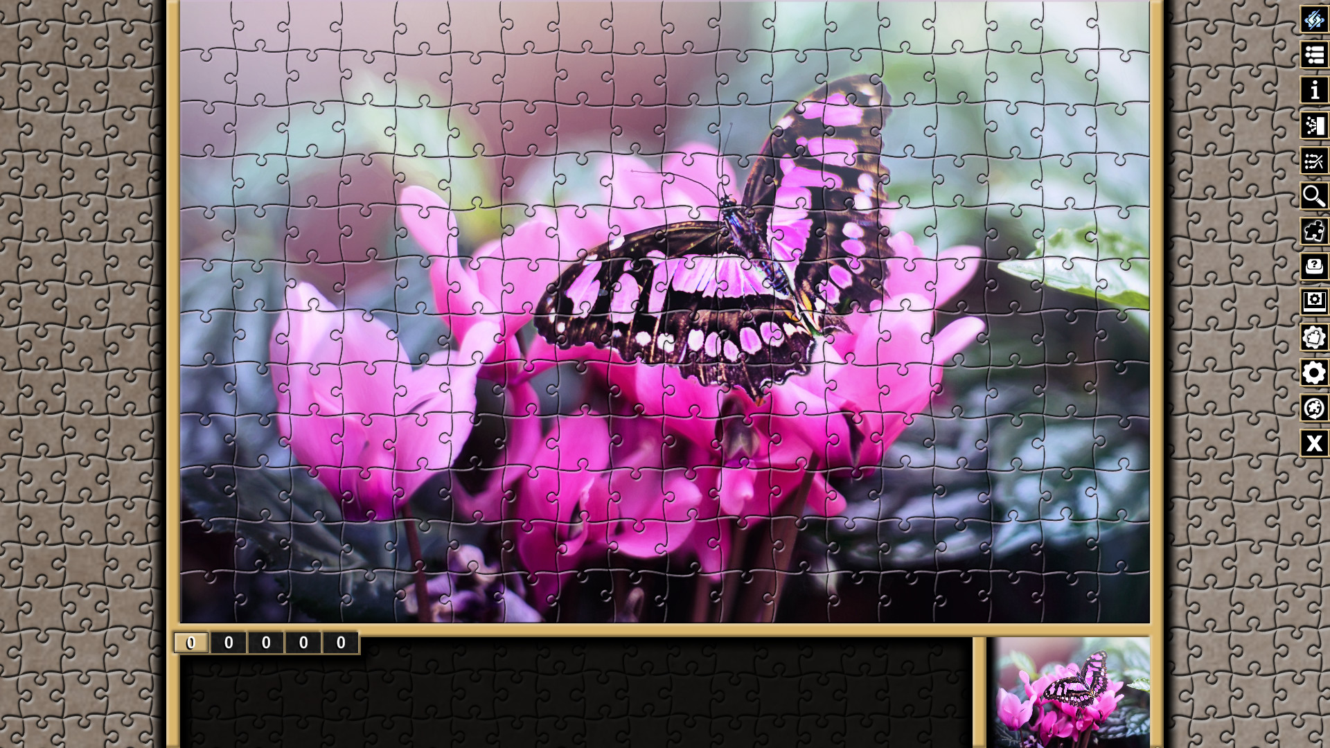 Pixel Puzzles Traditional Jigsaws Pack: Butterflies screenshot 1