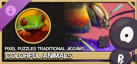 Pixel Puzzles Traditional Jigsaws Pack: Colorful Animals product image