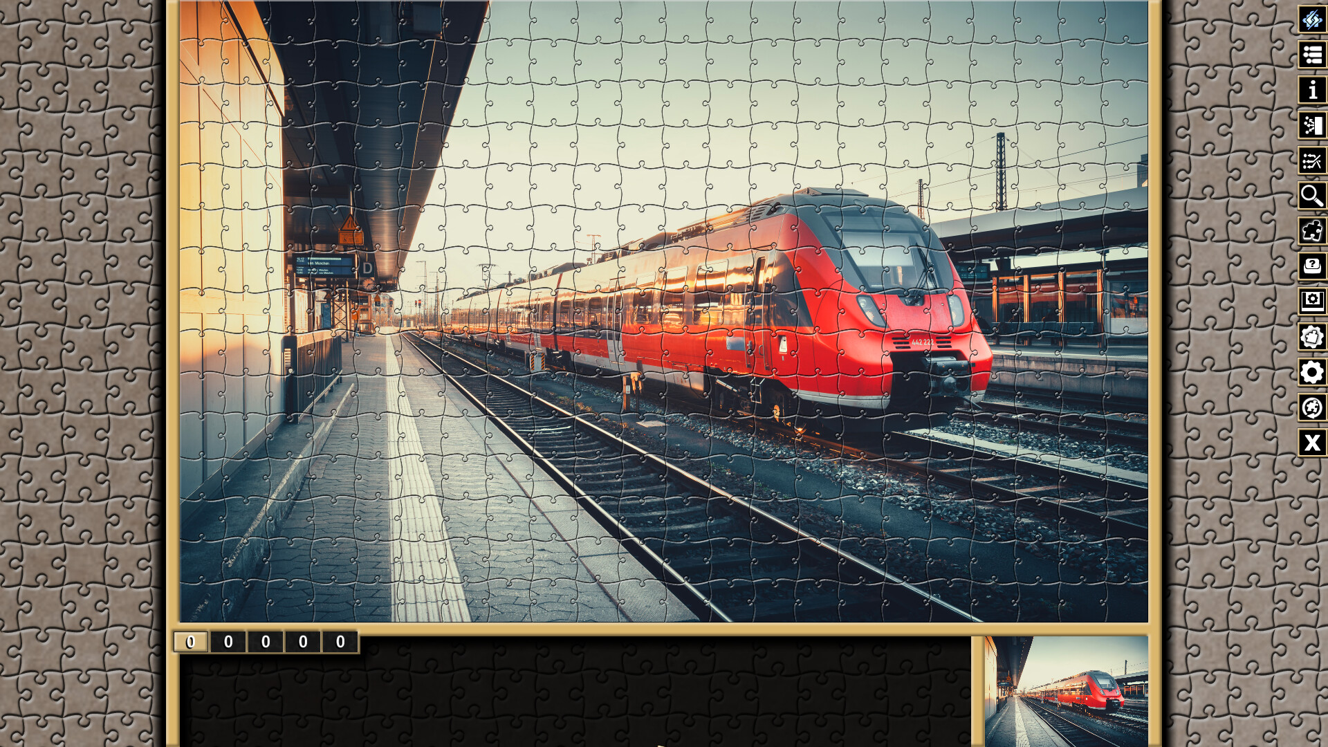 Pixel Puzzles Traditional Jigsaws Pack: Locomotive screenshot 2