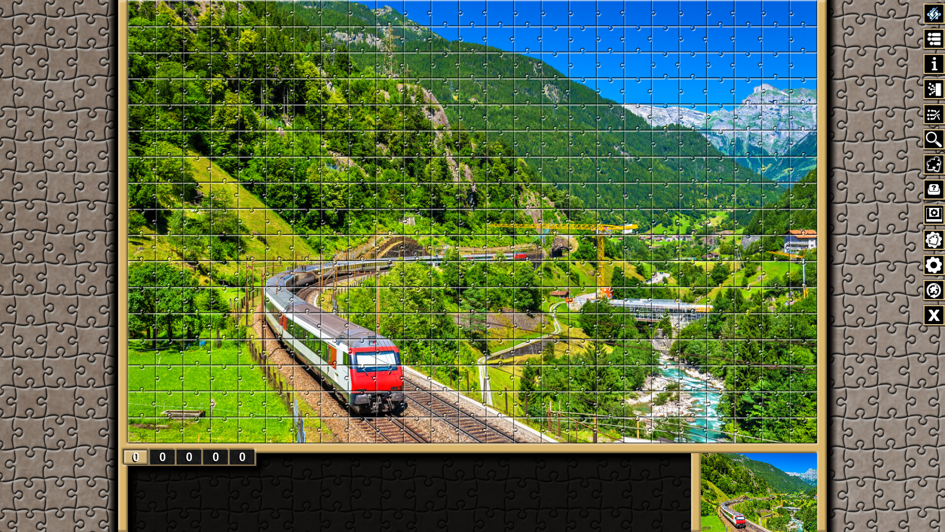 Pixel Puzzles Traditional Jigsaws Pack: Locomotive screenshot 5