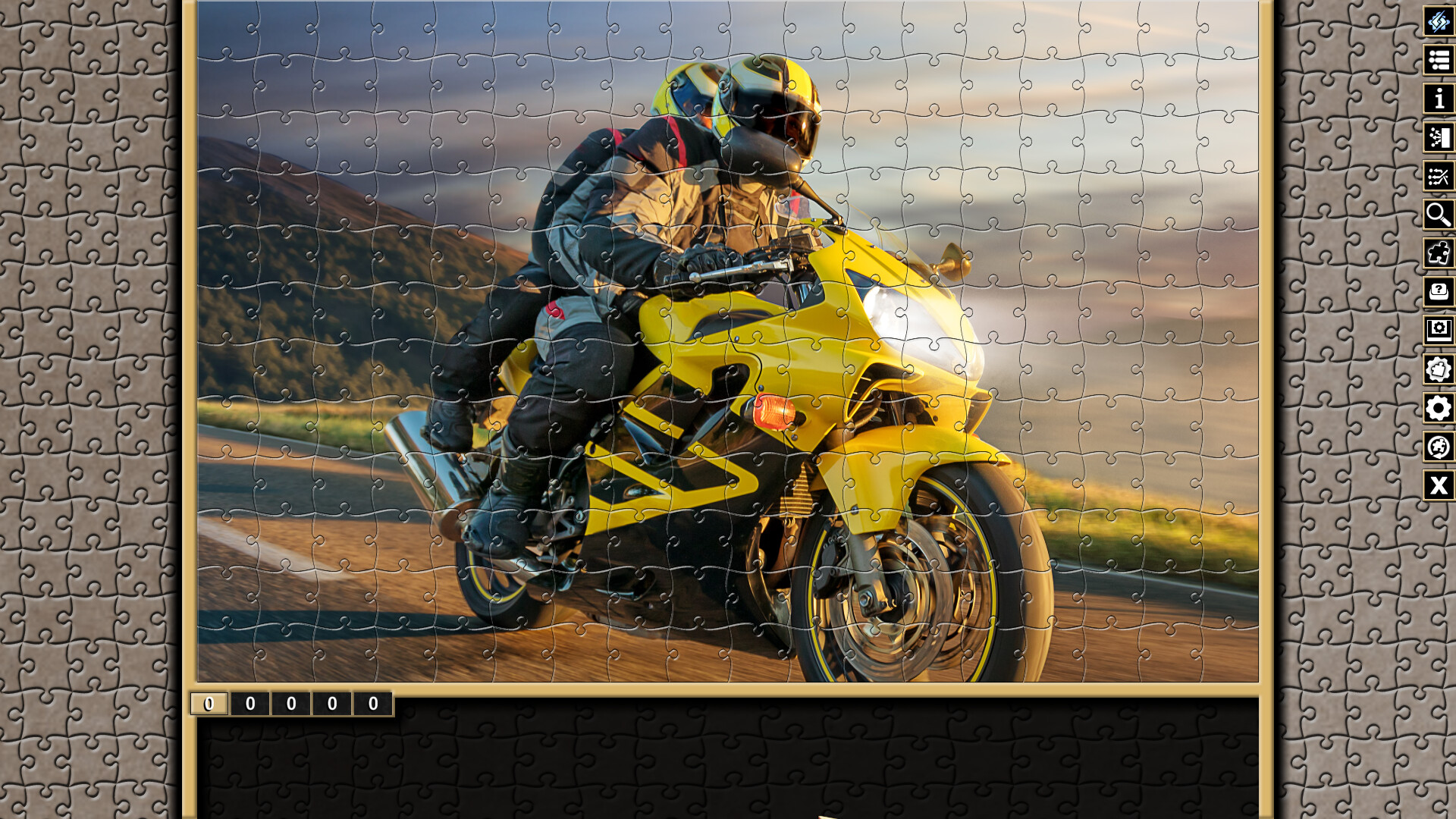 Pixel Puzzles Traditional Jigsaws Pack: Motorbikes screenshot 3