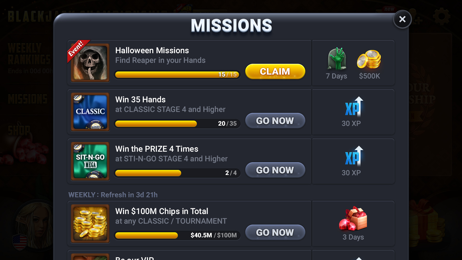 Blackjack Championship screenshot 9