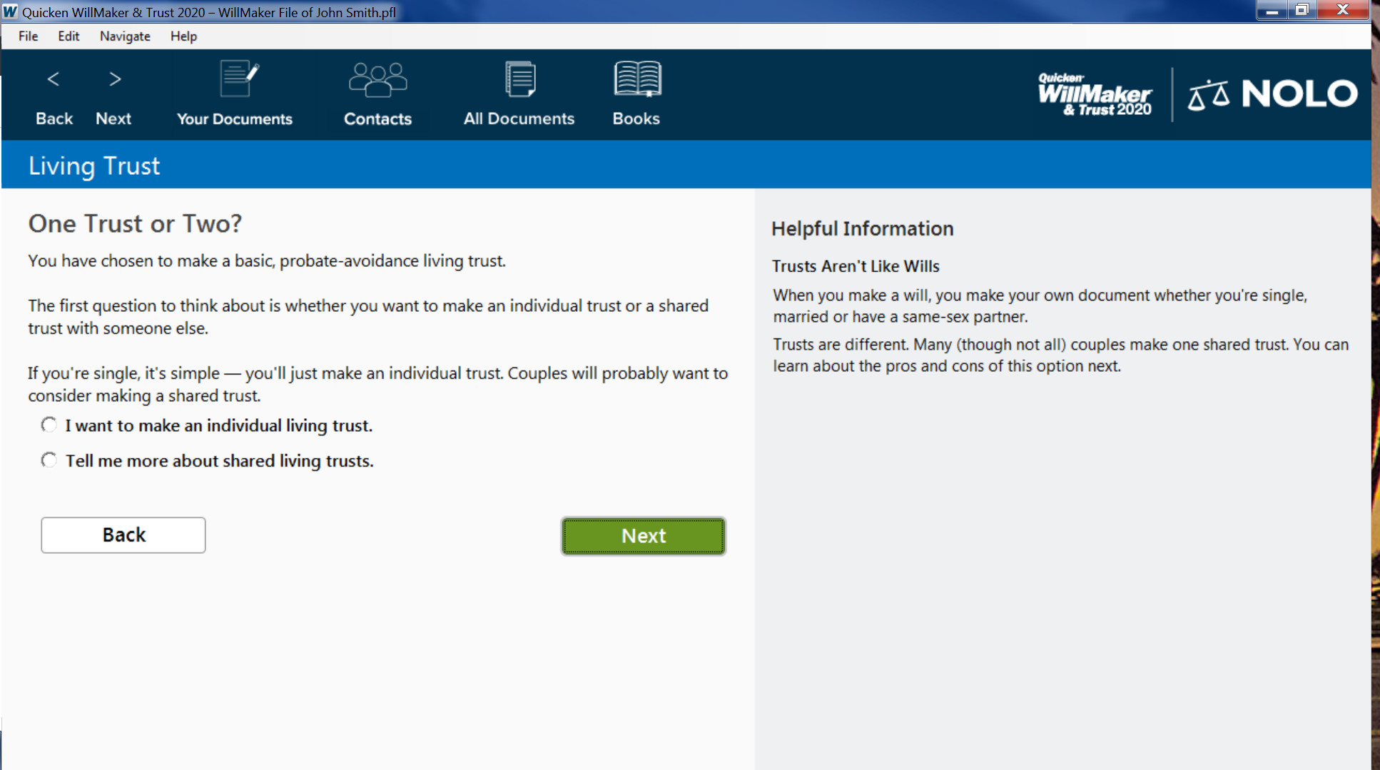 Quicken WillMaker & Trust 2020 screenshot 2