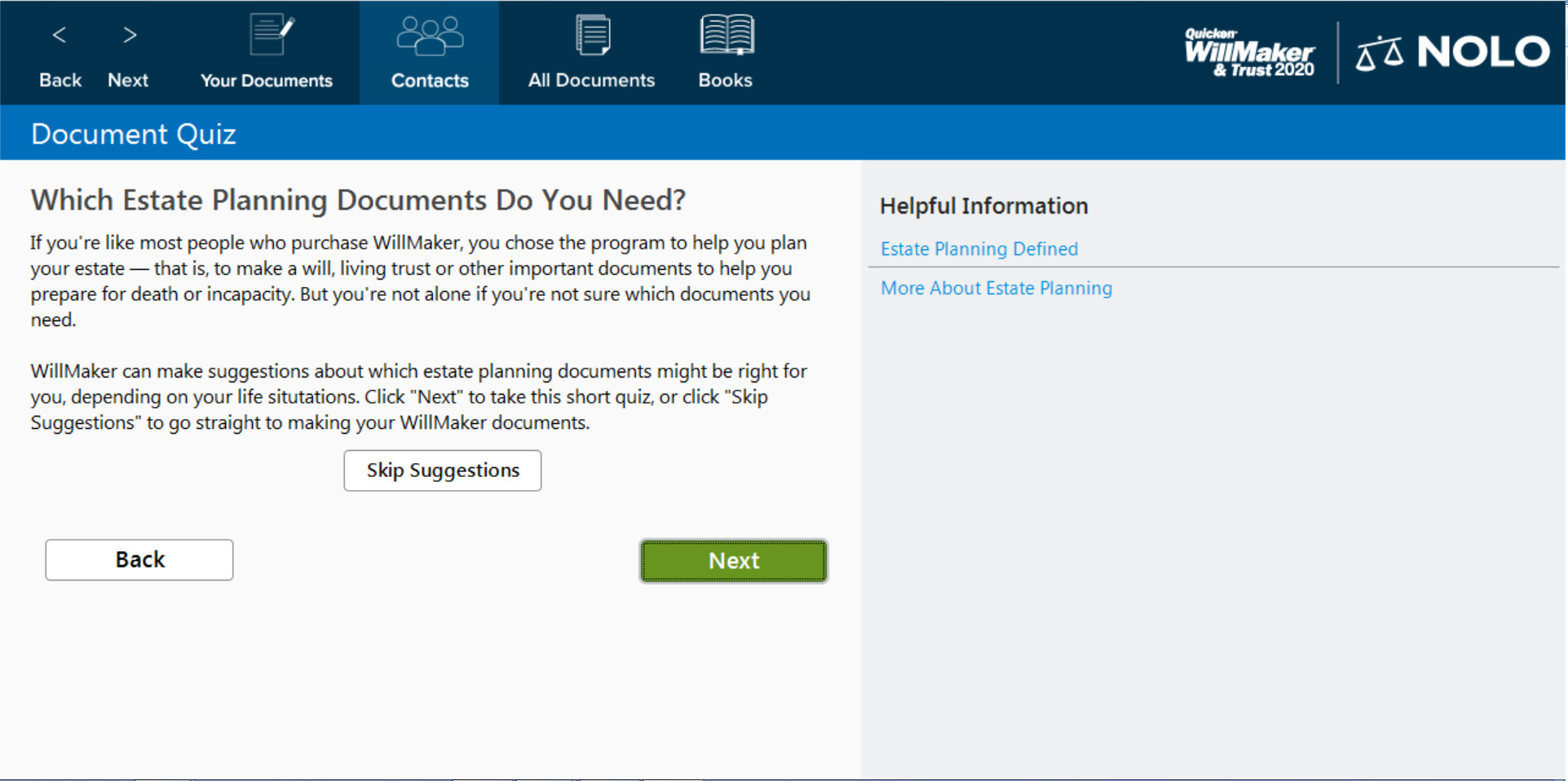 Quicken WillMaker & Trust 2020 screenshot 4