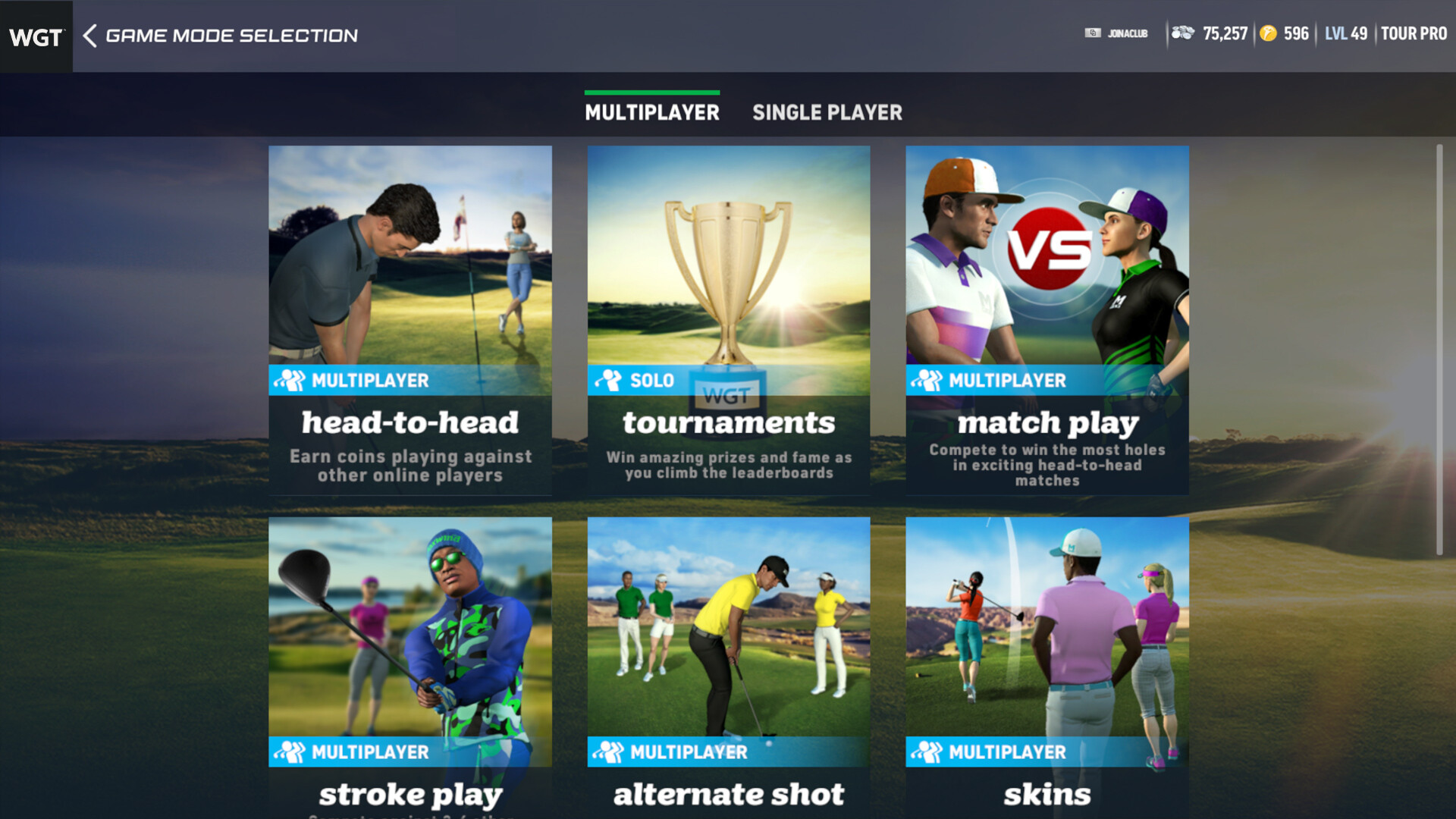 WGT Golf screenshot 2