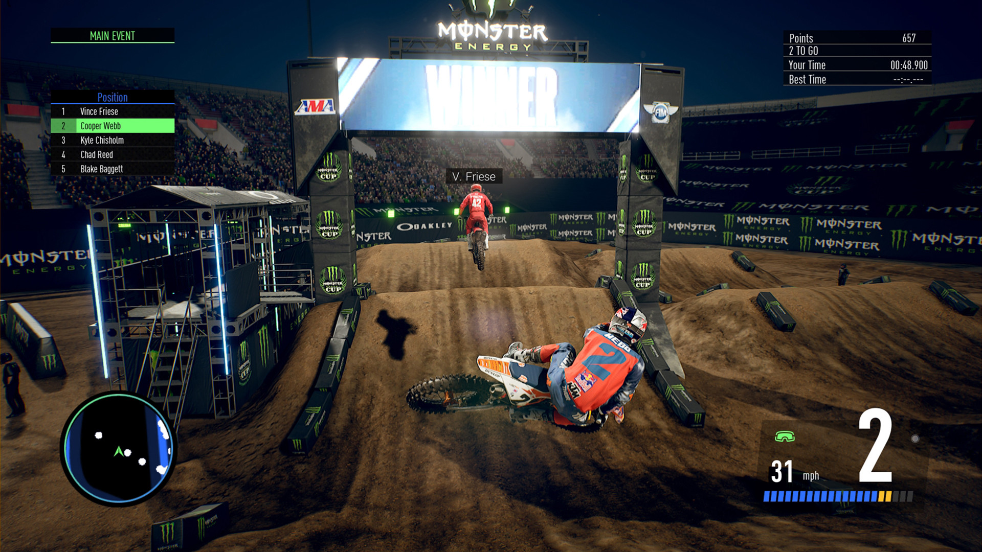 Monster Energy Supercross 3 - Monster Energy Cup screenshot 1