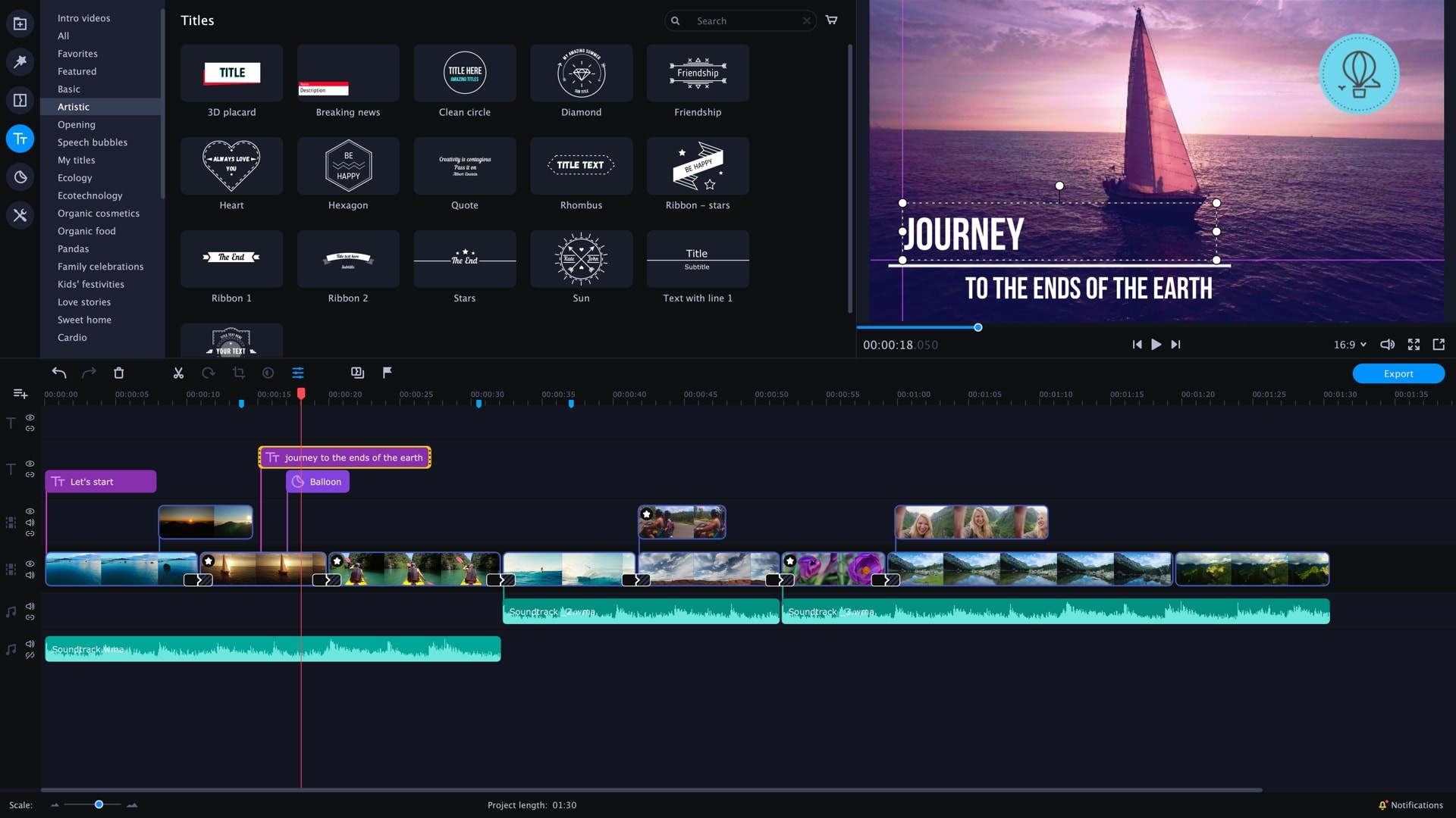 Movavi Video Editor Plus 2020 screenshot 2