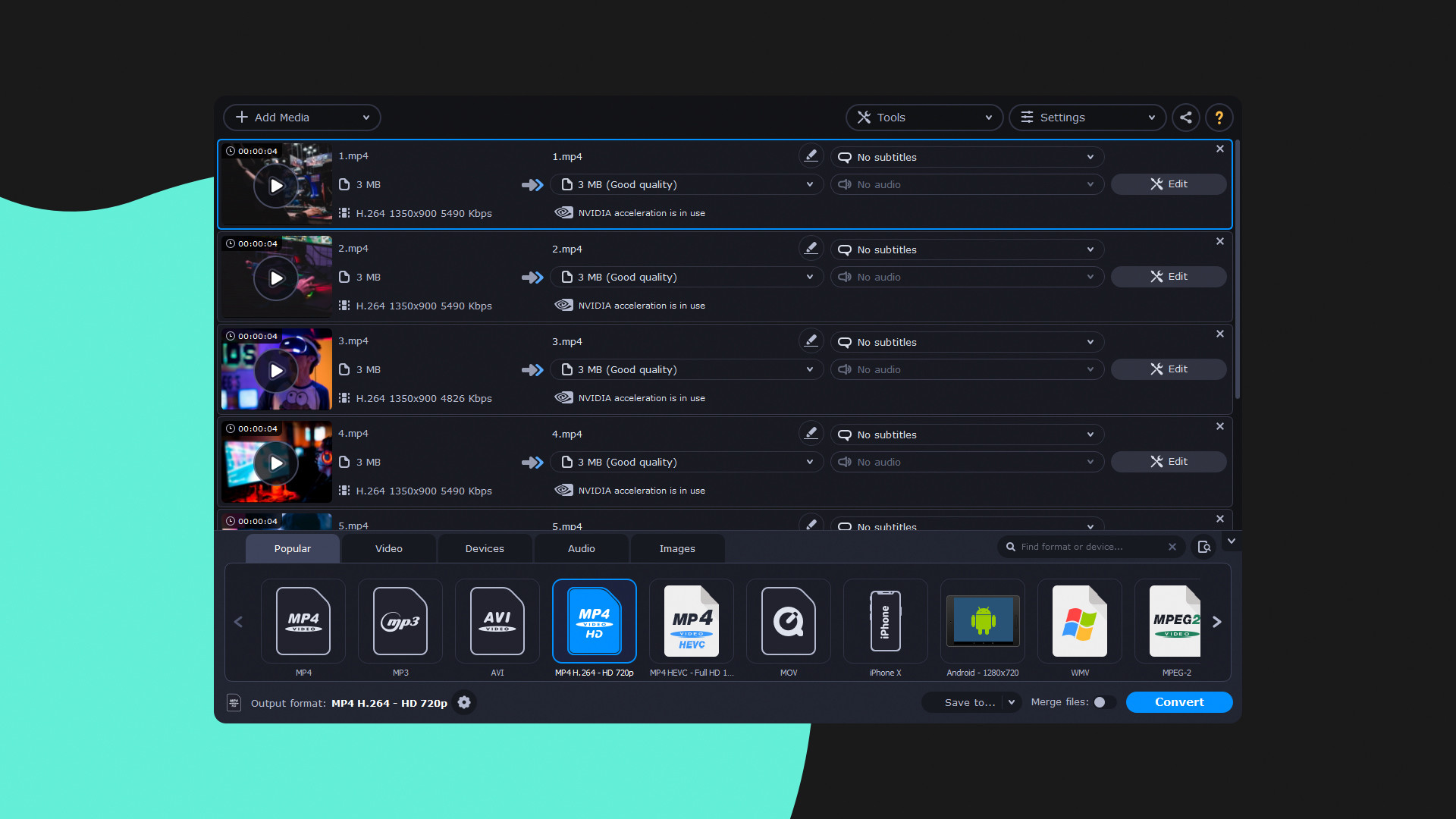 Movavi Video Converter Premium 2020 screenshot 1
