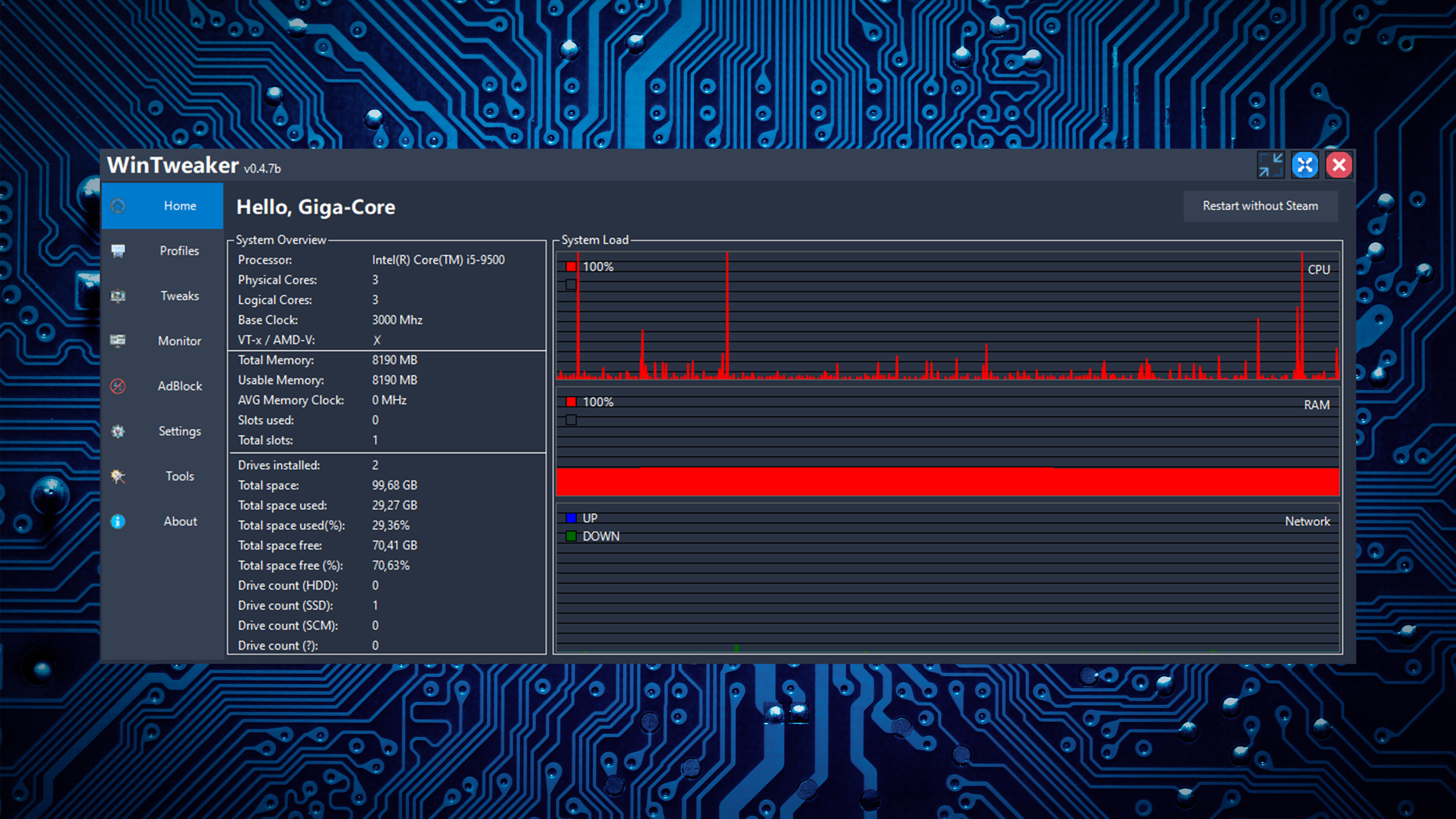 WinTweaker screenshot 2