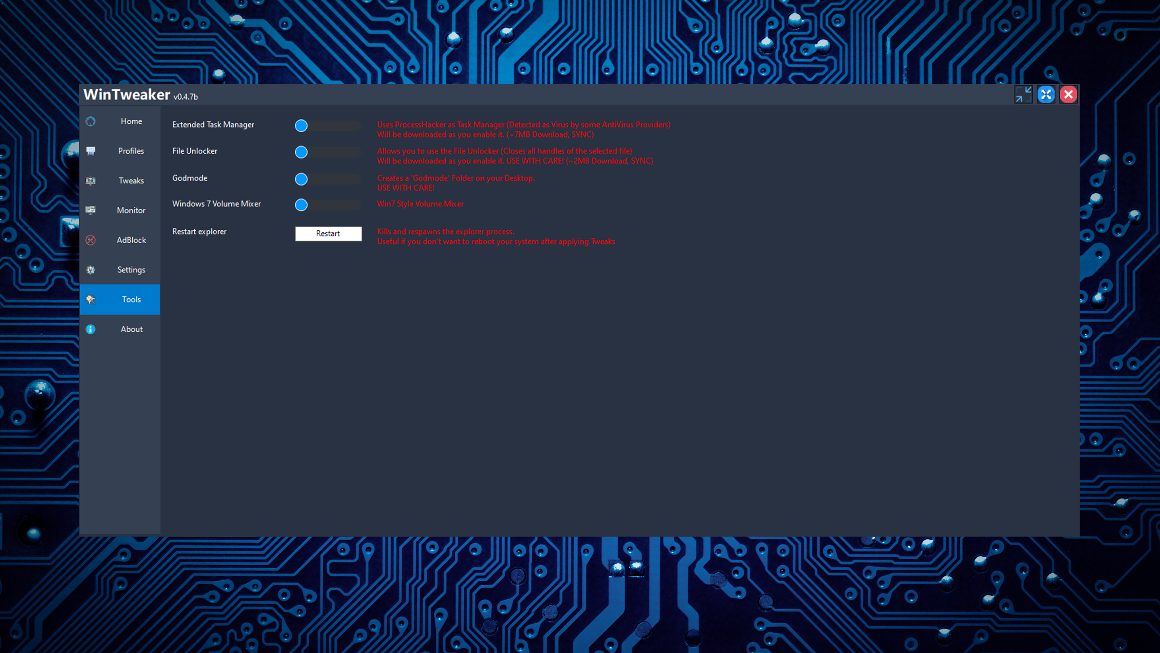 WinTweaker screenshot 11
