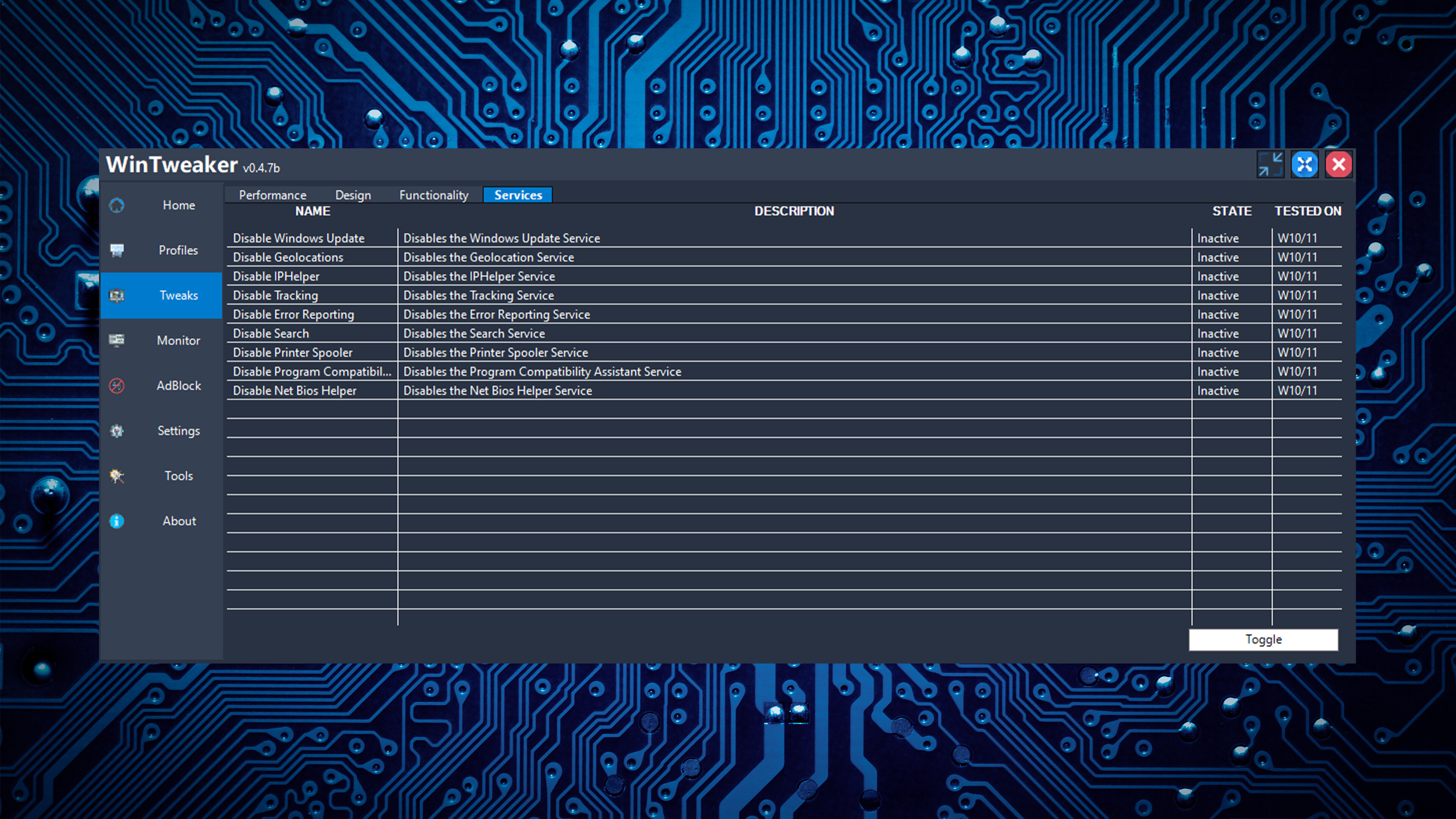 WinTweaker screenshot 7