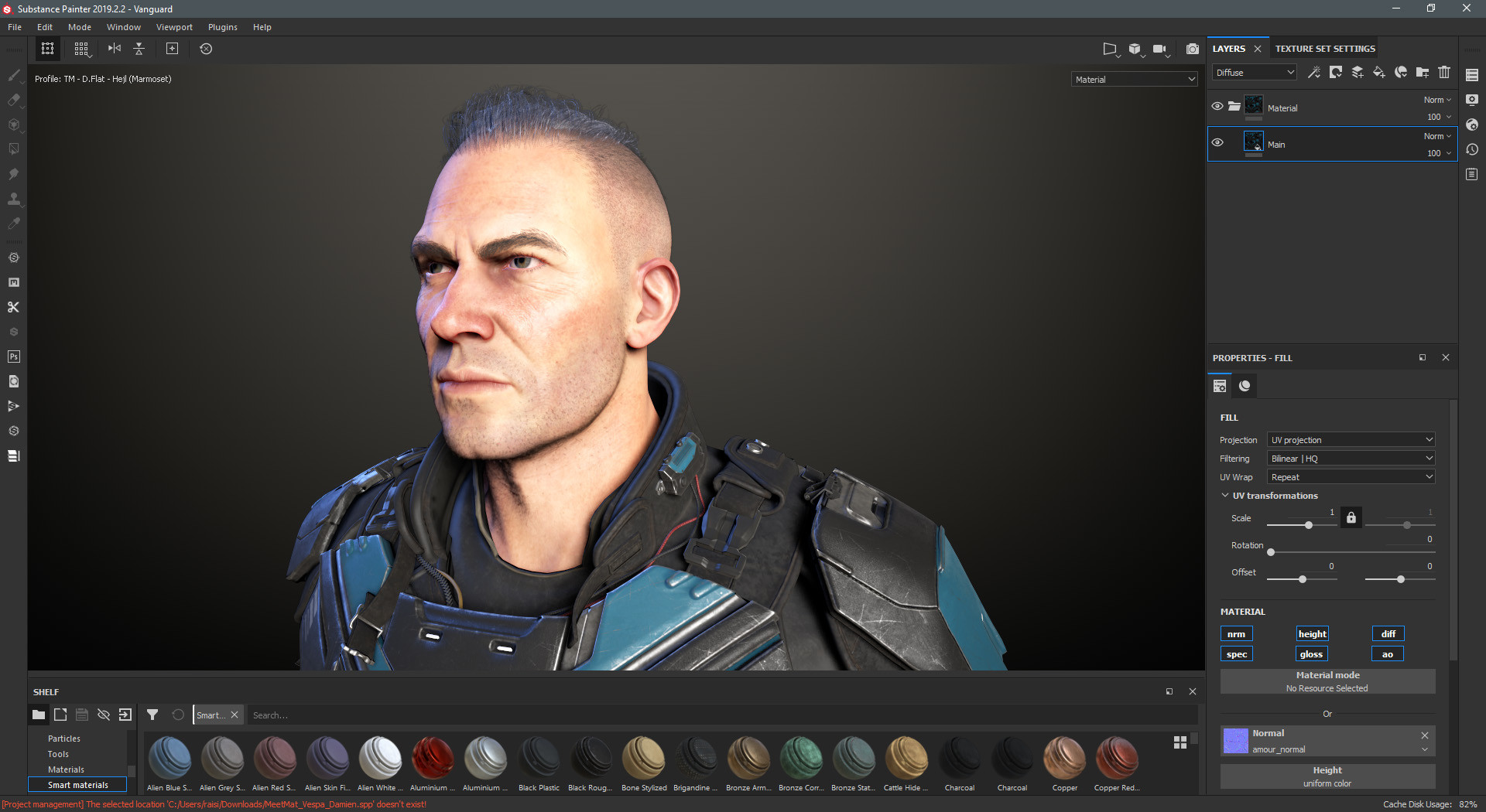 Substance Painter 2020 screenshot 1