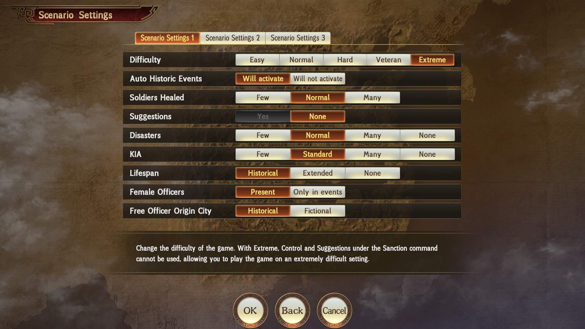 RTK14: [Extreme] Difficulty & Scenario Settings Set screenshot 1