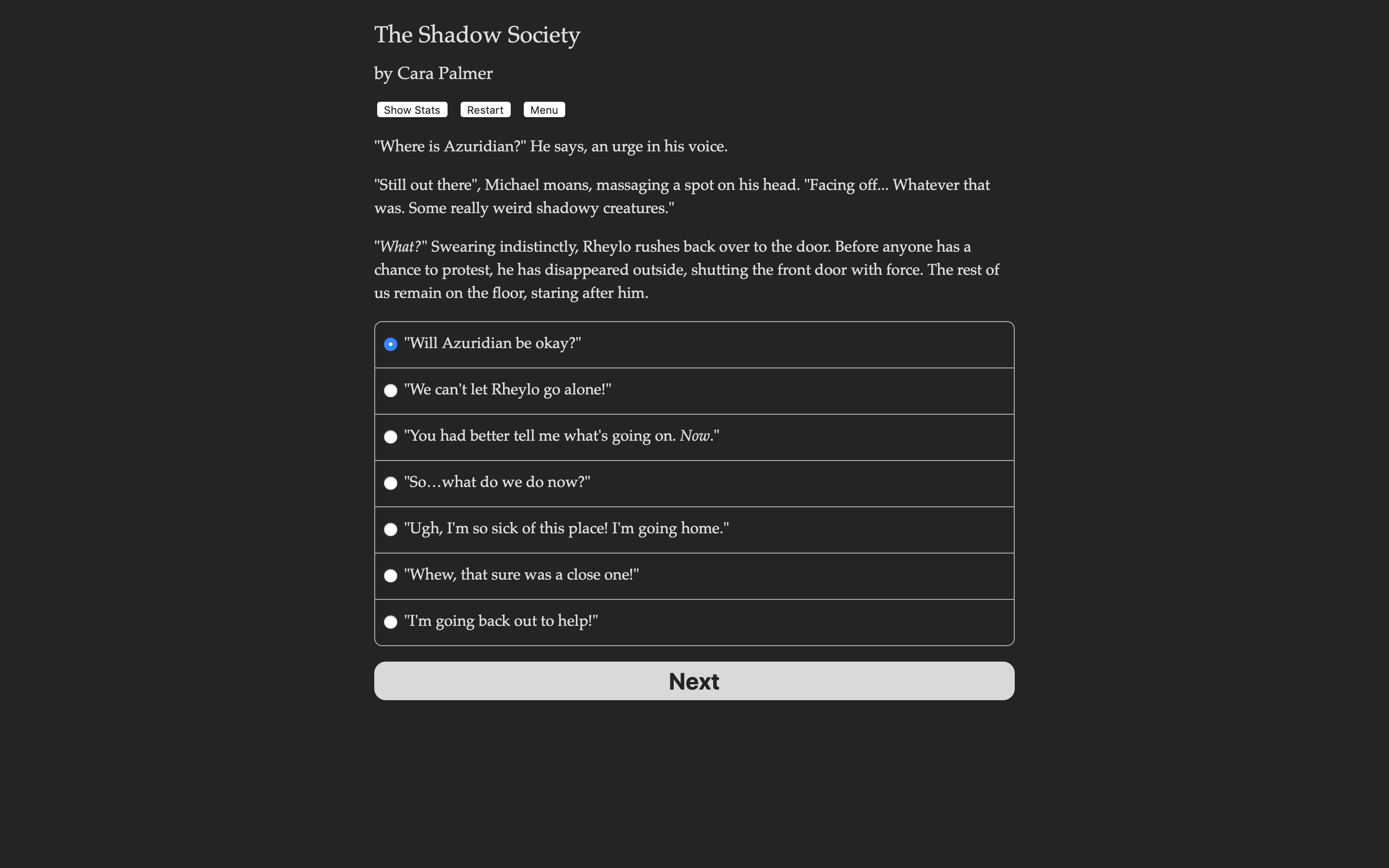 The Shadow Society screenshot 1