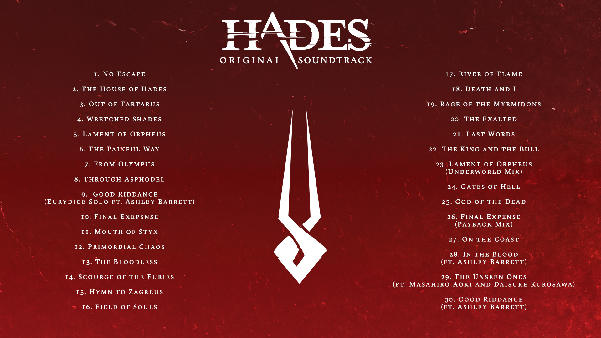 Hades Original Soundtrack screenshot 1