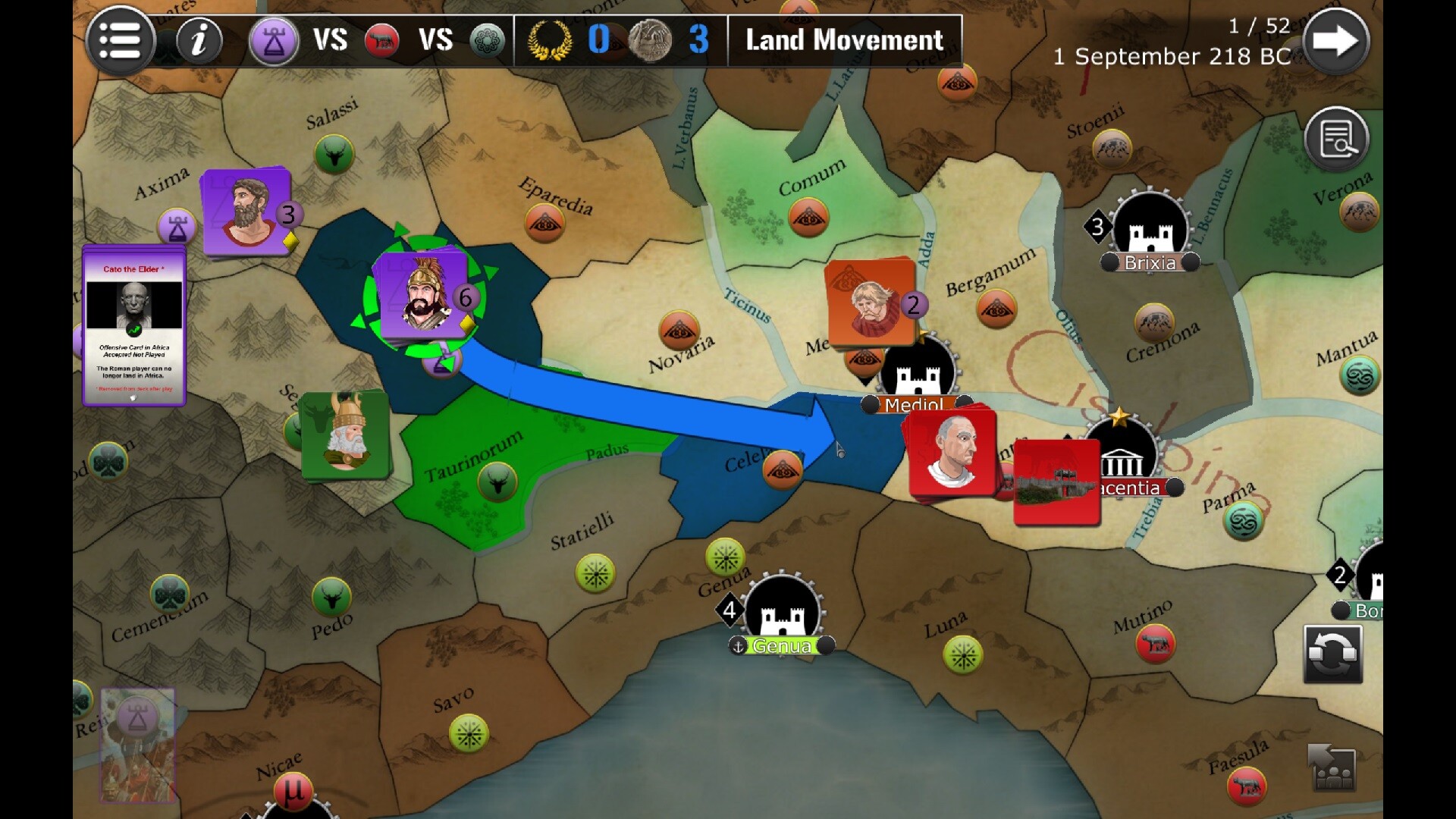 Wars Across The World: Hannibal 218 screenshot 1