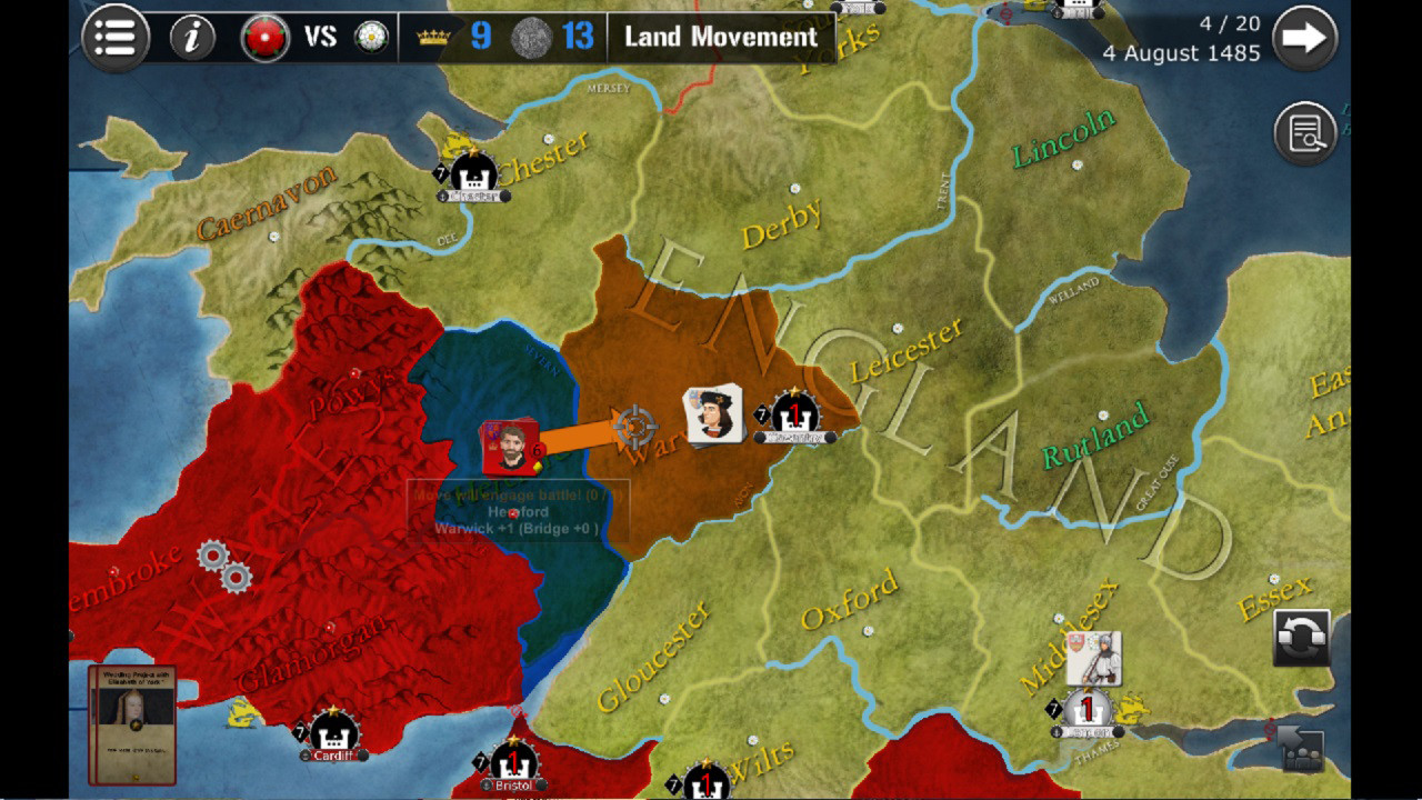 Wars Across The World: Bosworth 1485 screenshot 13
