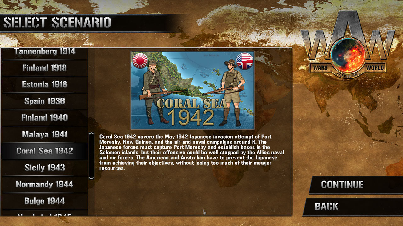 Wars Across The World: Coral Sea 1942 screenshot 1