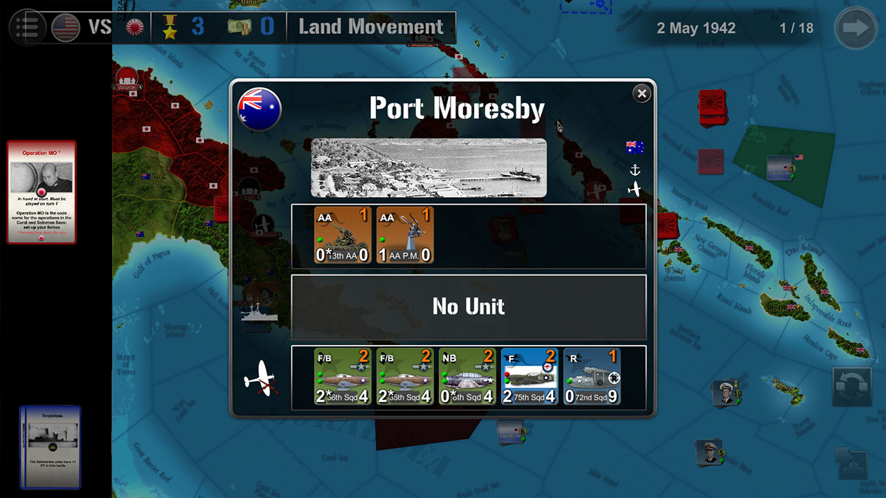 Wars Across The World: Coral Sea 1942 screenshot 9