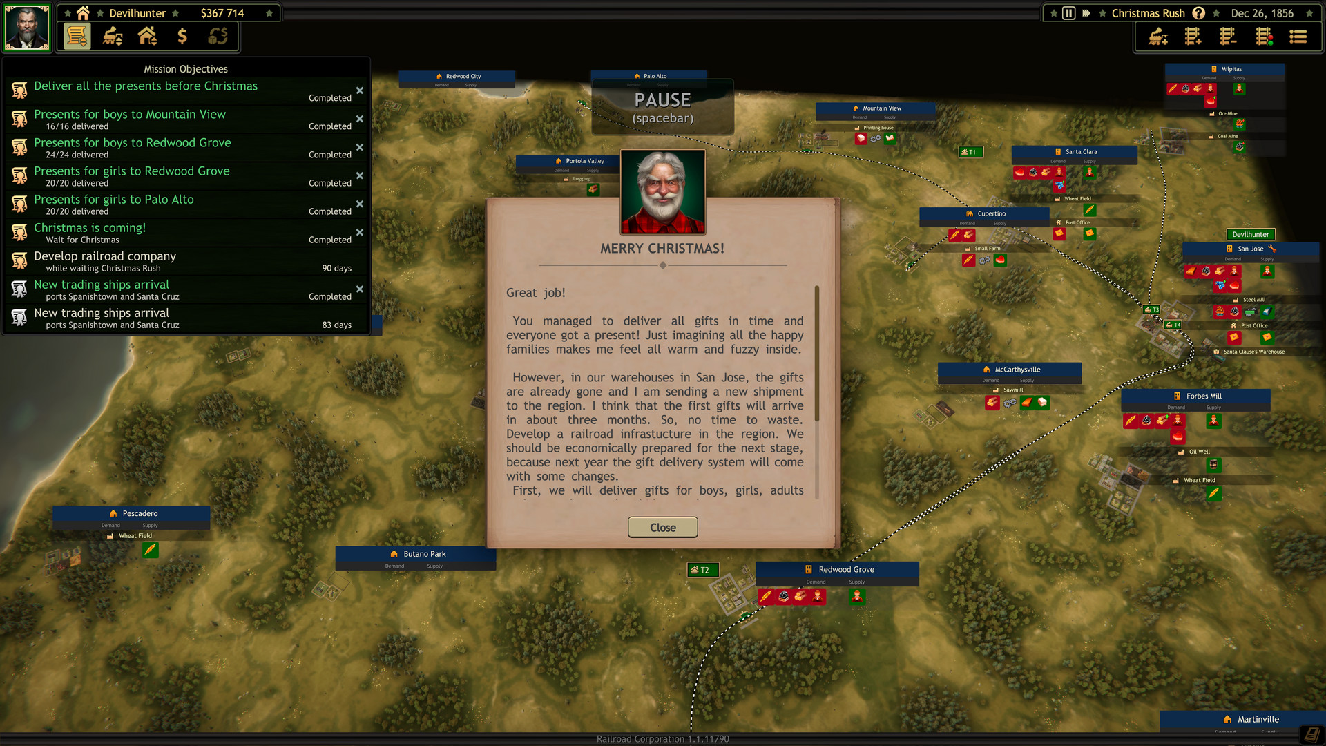 Railroad Corporation - Christmas Rush DLC screenshot 2