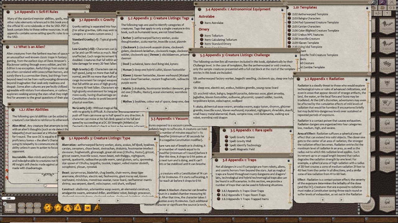 Fantasy Grounds - Alien Bestiary (5E) screenshot 4