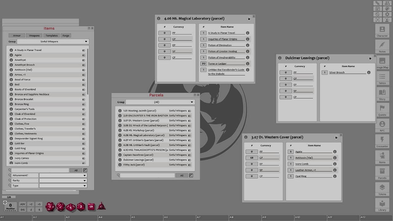 Fantasy Grounds - Sinful Whispers (5E) screenshot 8