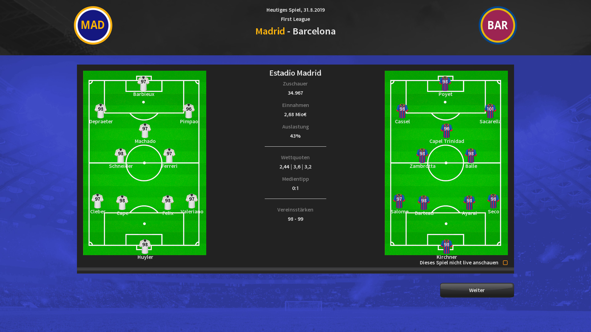 Player's Eleven screenshot 7