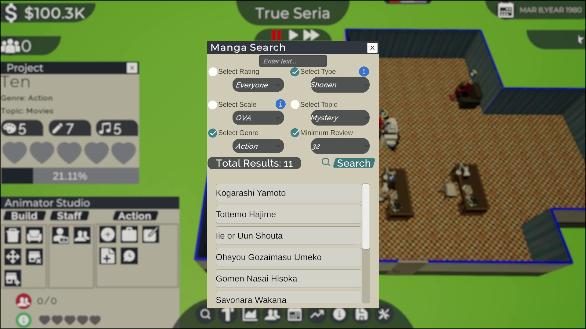 Anime Studio Tycoon screenshot 8