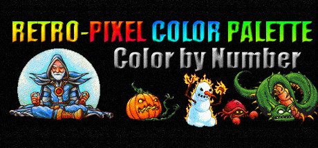 RETRO-PIXEL COLOR PALETTE: Color by Number — Steam header