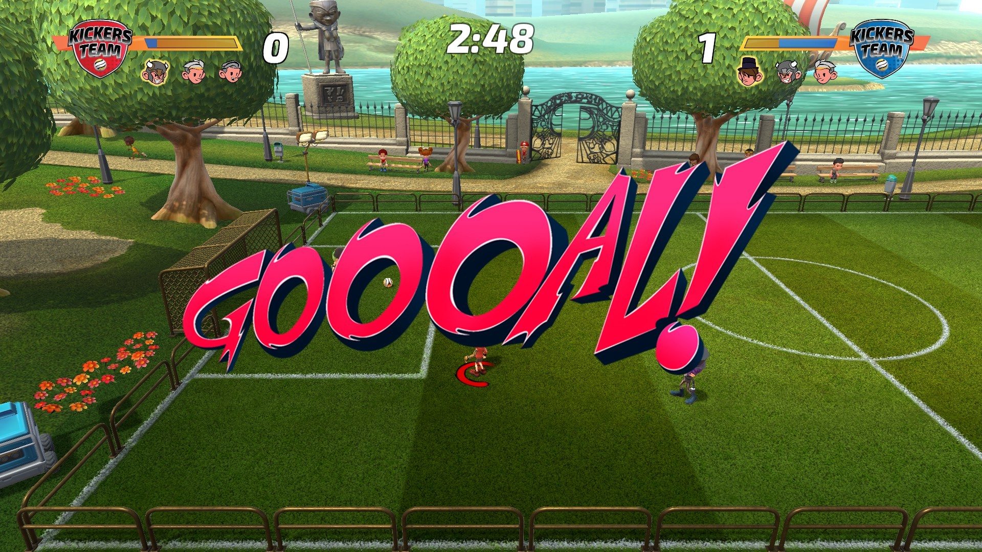 Super Kickers League: Vikings and Valkyries! screenshot 2