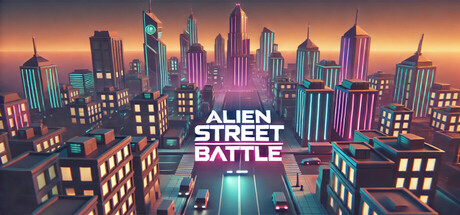 Alien street battle — Steam header