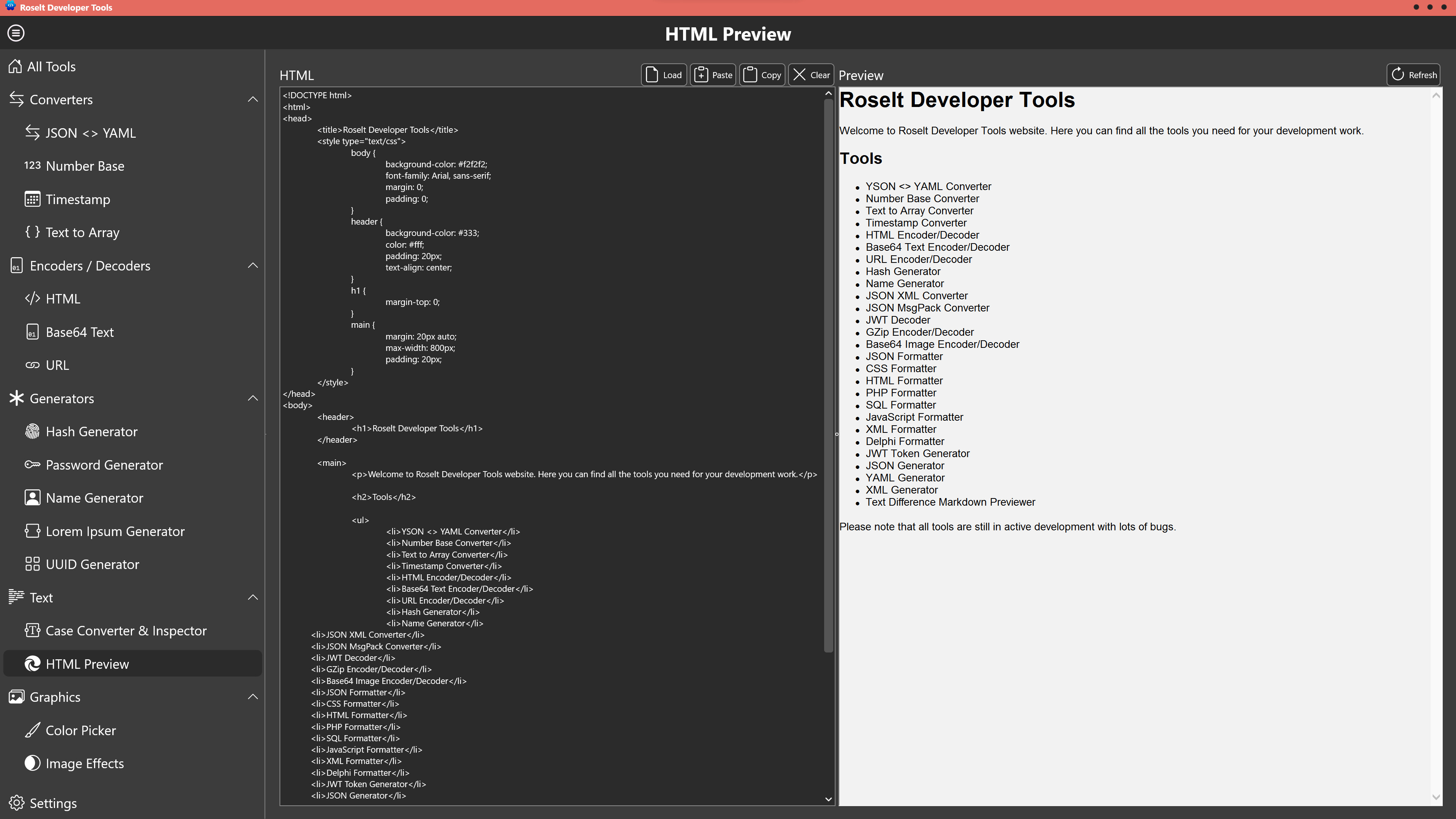 Roselt Developer Tools screenshot 14