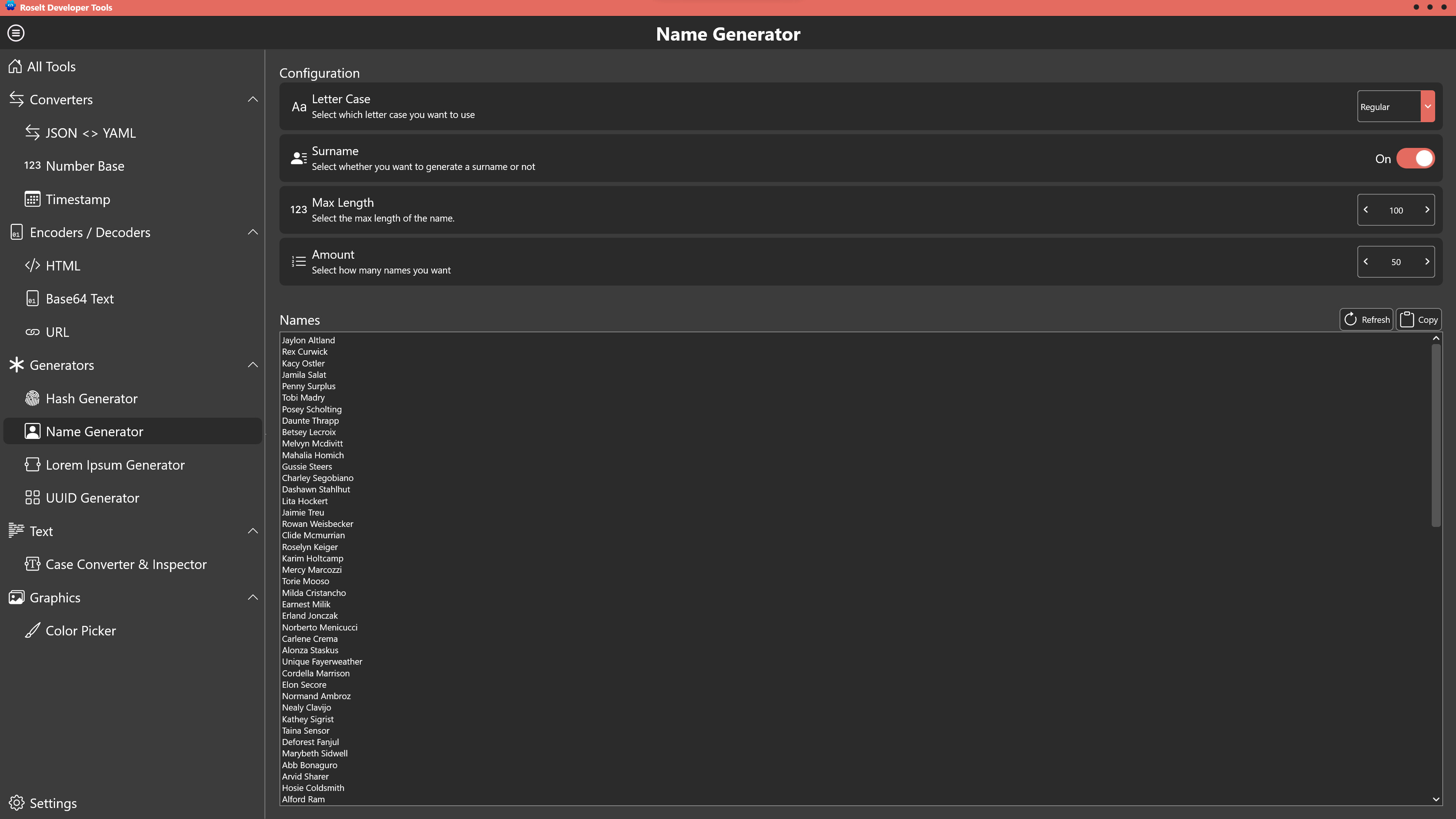 Roselt Developer Tools screenshot 5