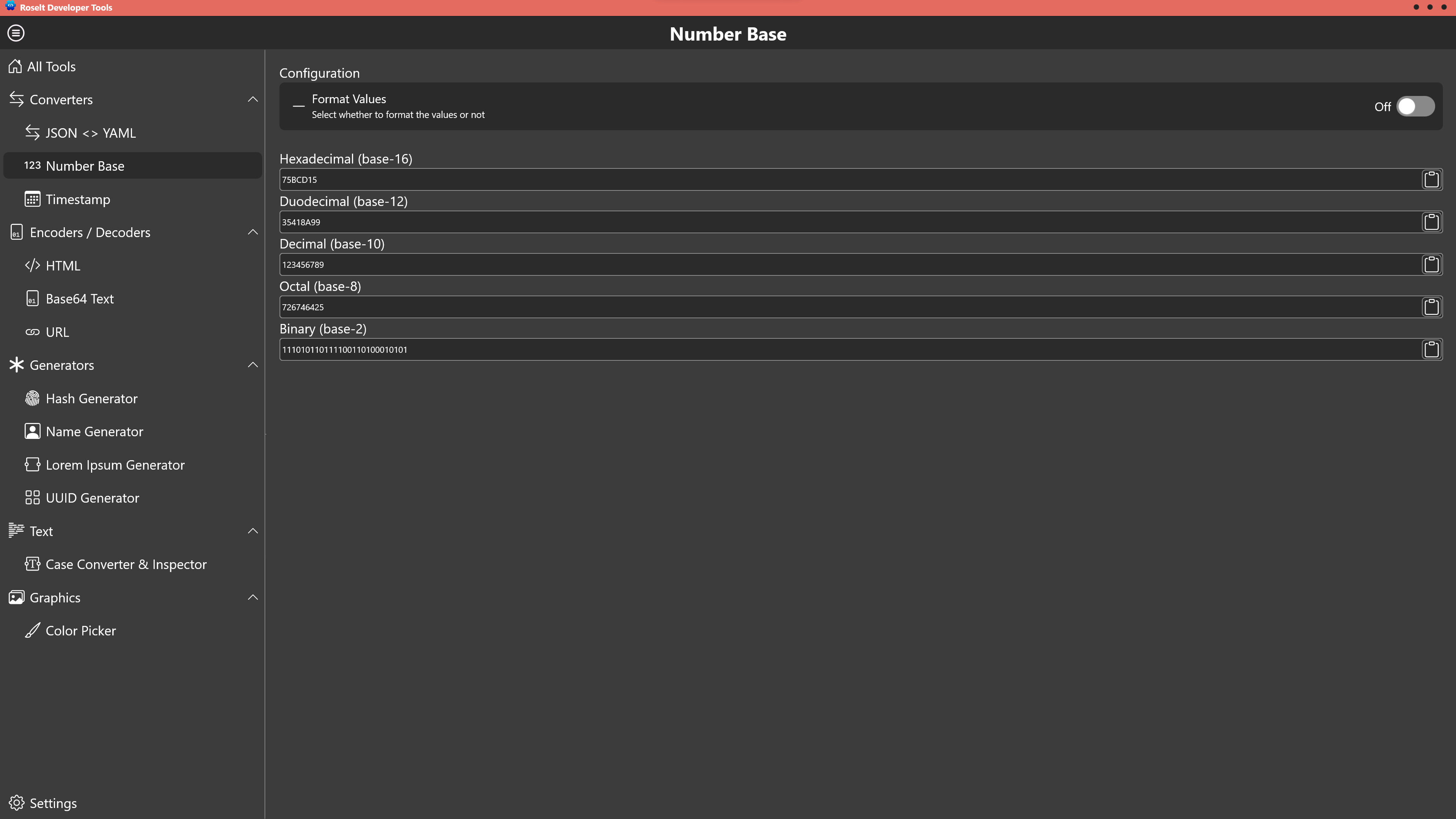 Roselt Developer Tools screenshot 4