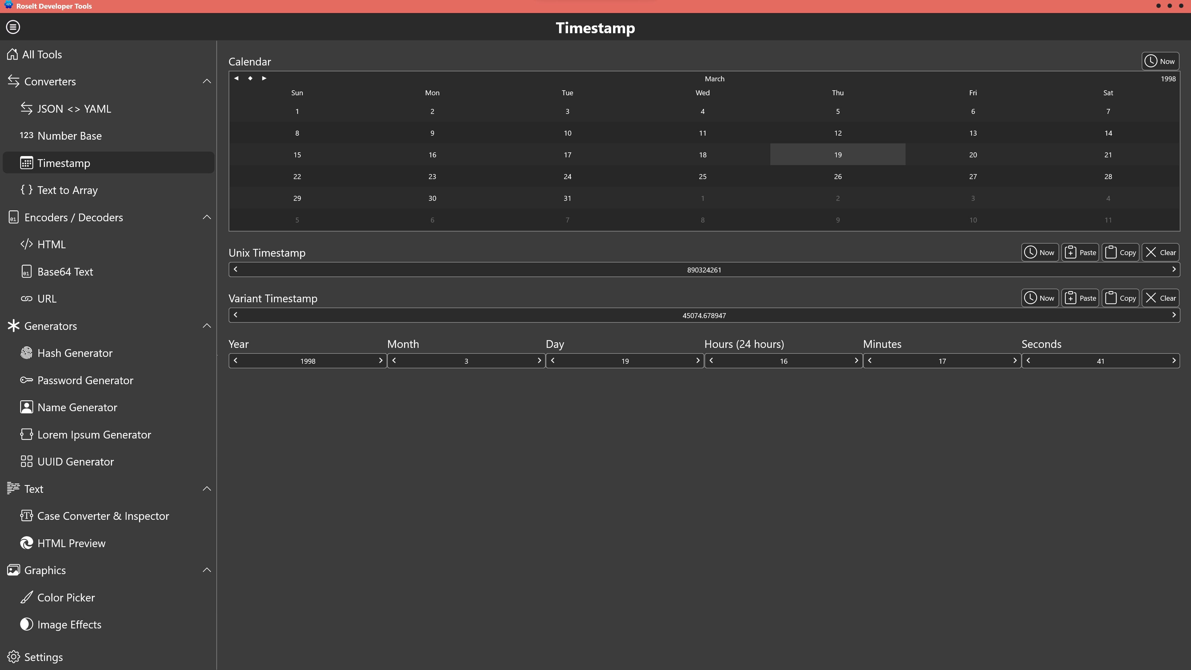 Roselt Developer Tools screenshot 2