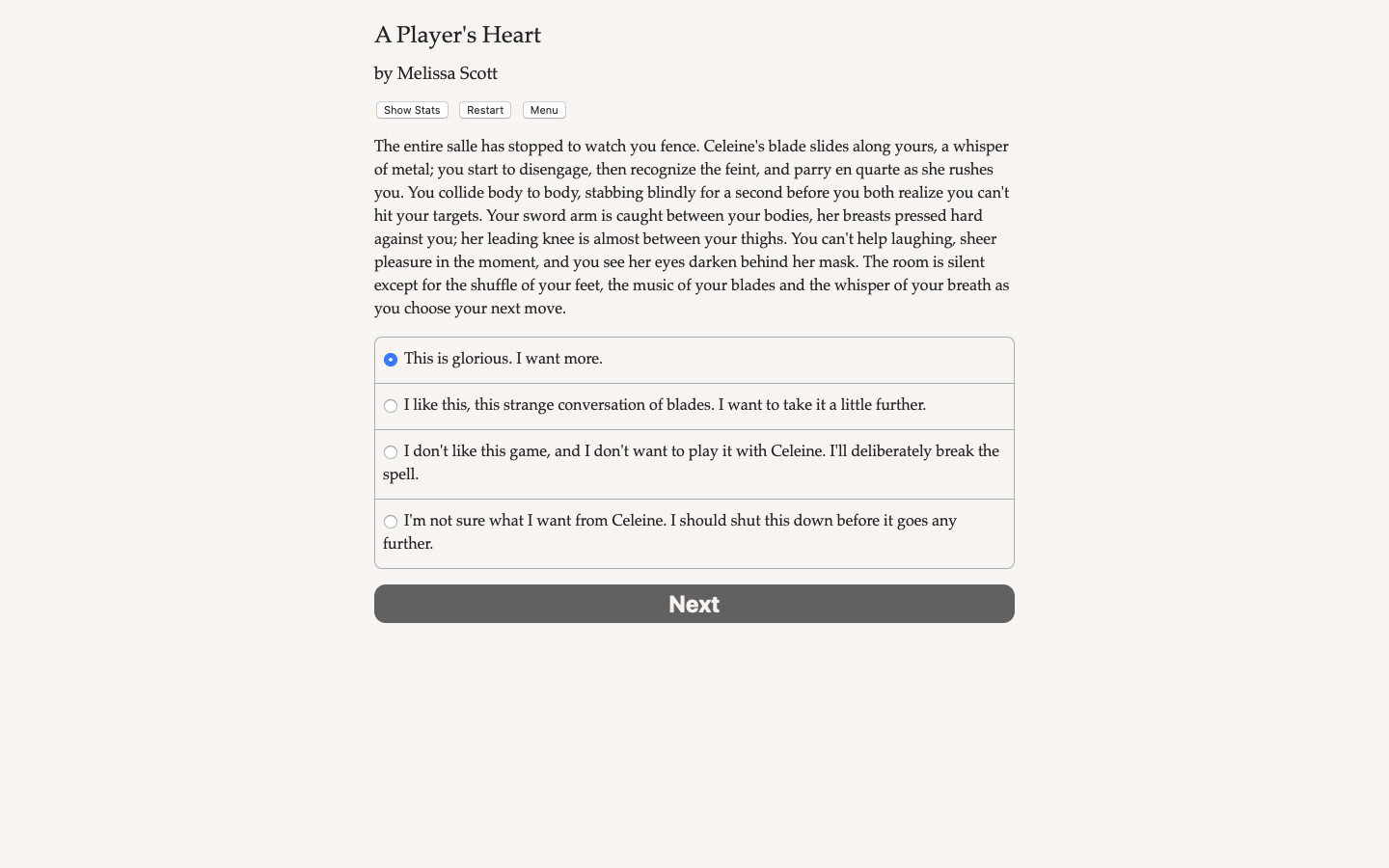 A Player's Heart screenshot 5