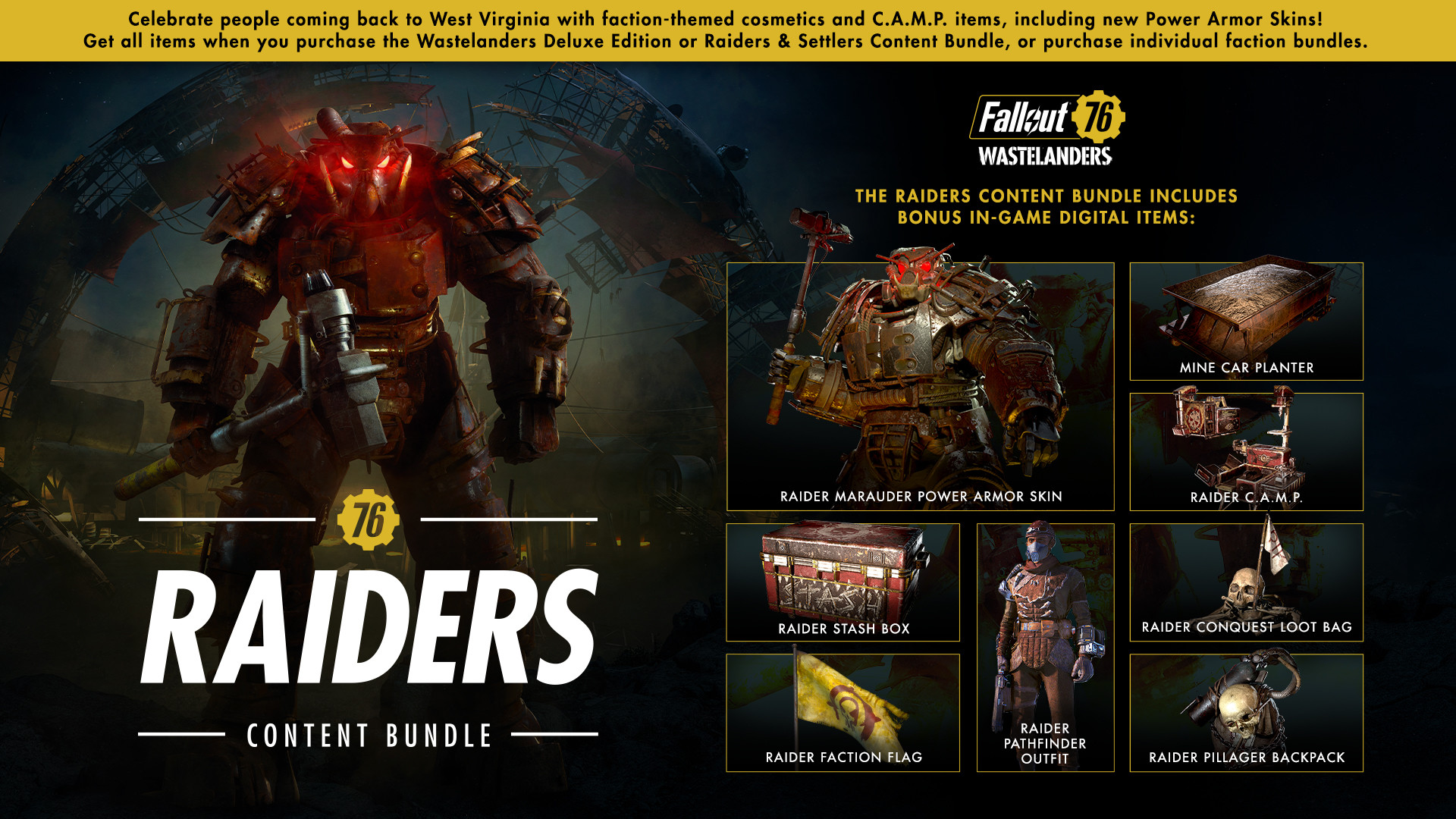 Fallout 76: Raiders Content Bundle screenshot 1