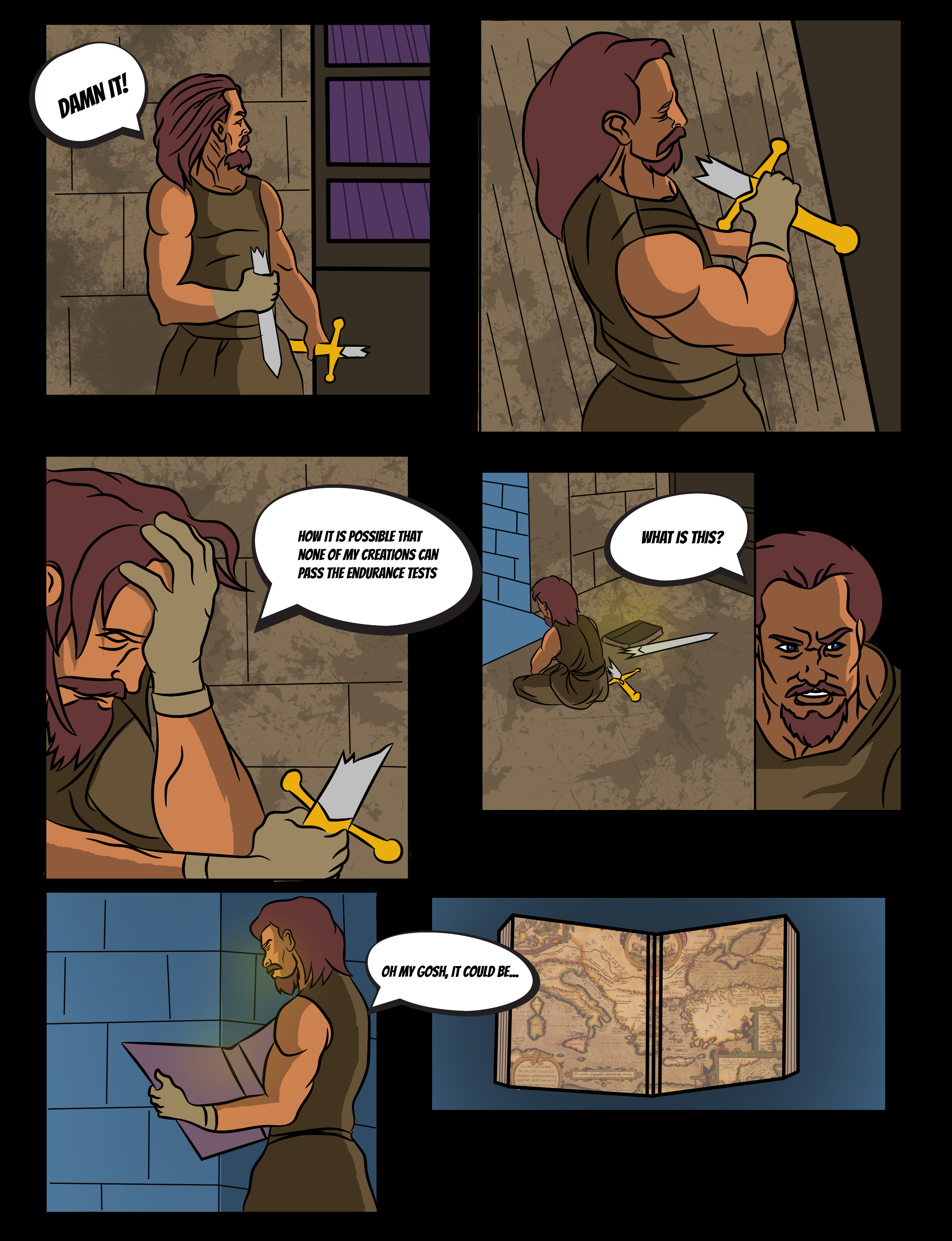 Fantasy Blacksmith Comic Book screenshot 1