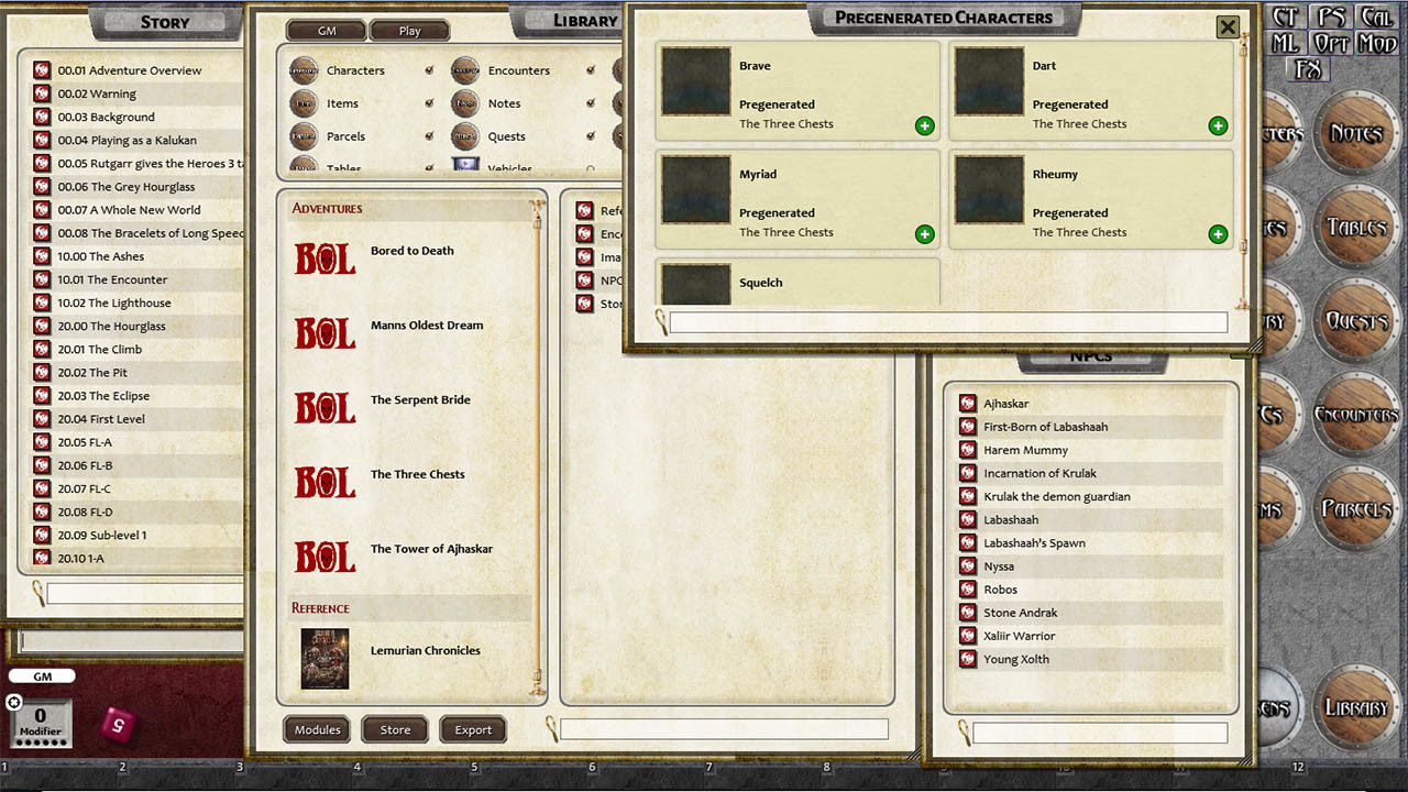 Fantasy Grounds - Lemurian Chronicles screenshot 4