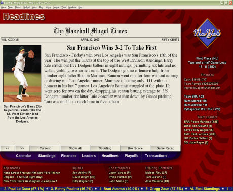 Baseball Mogul 2008 screenshot 4