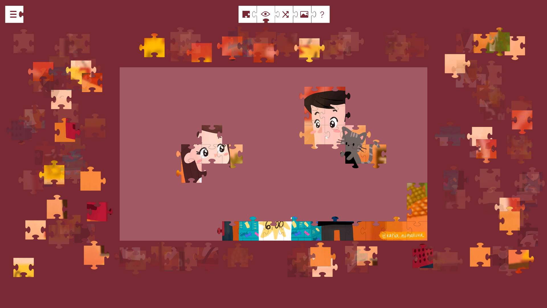 How Buddy’s parents met - jigsaw puzzle screenshot 5