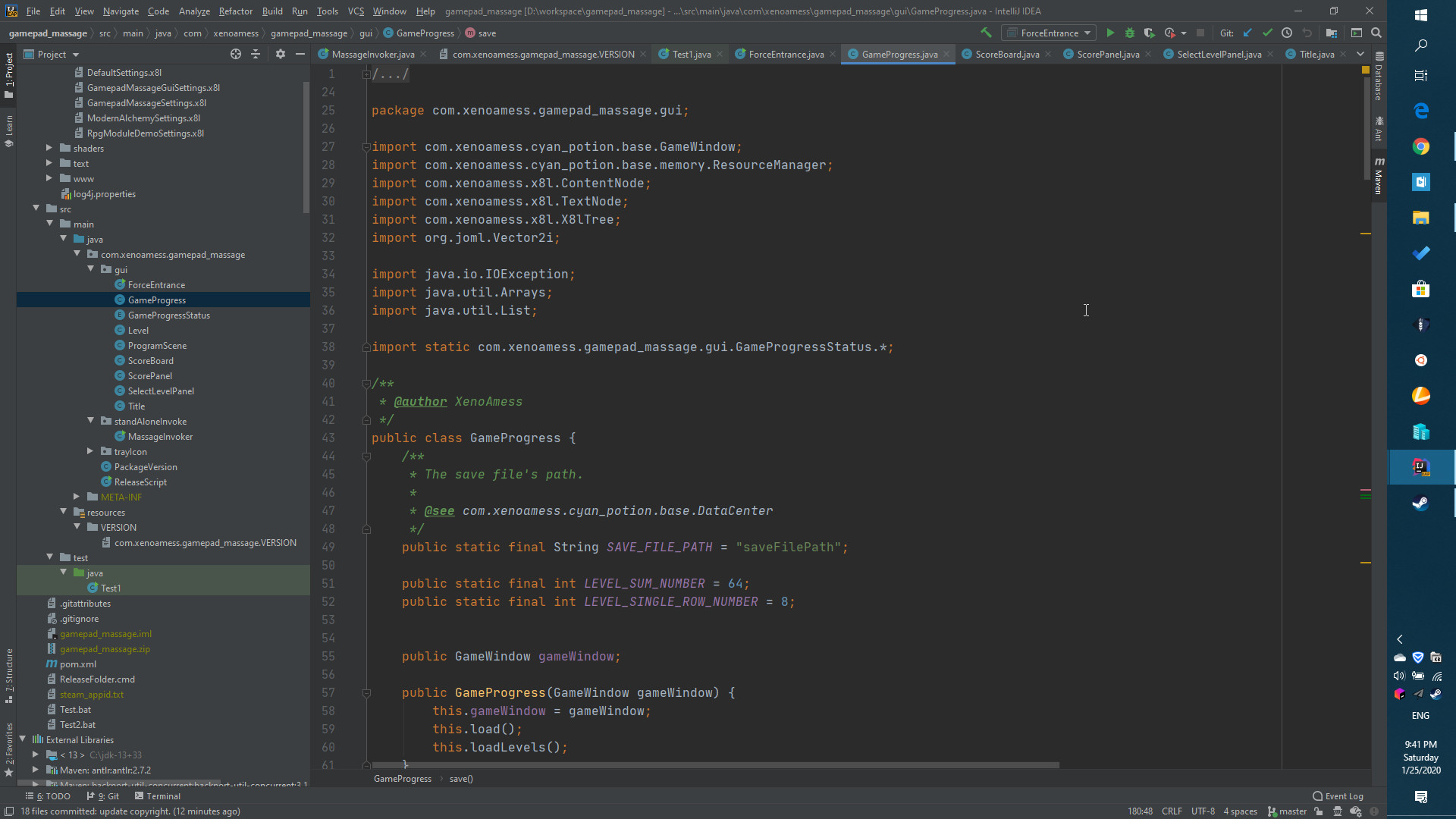 Gamepad Massage - source code screenshot 1