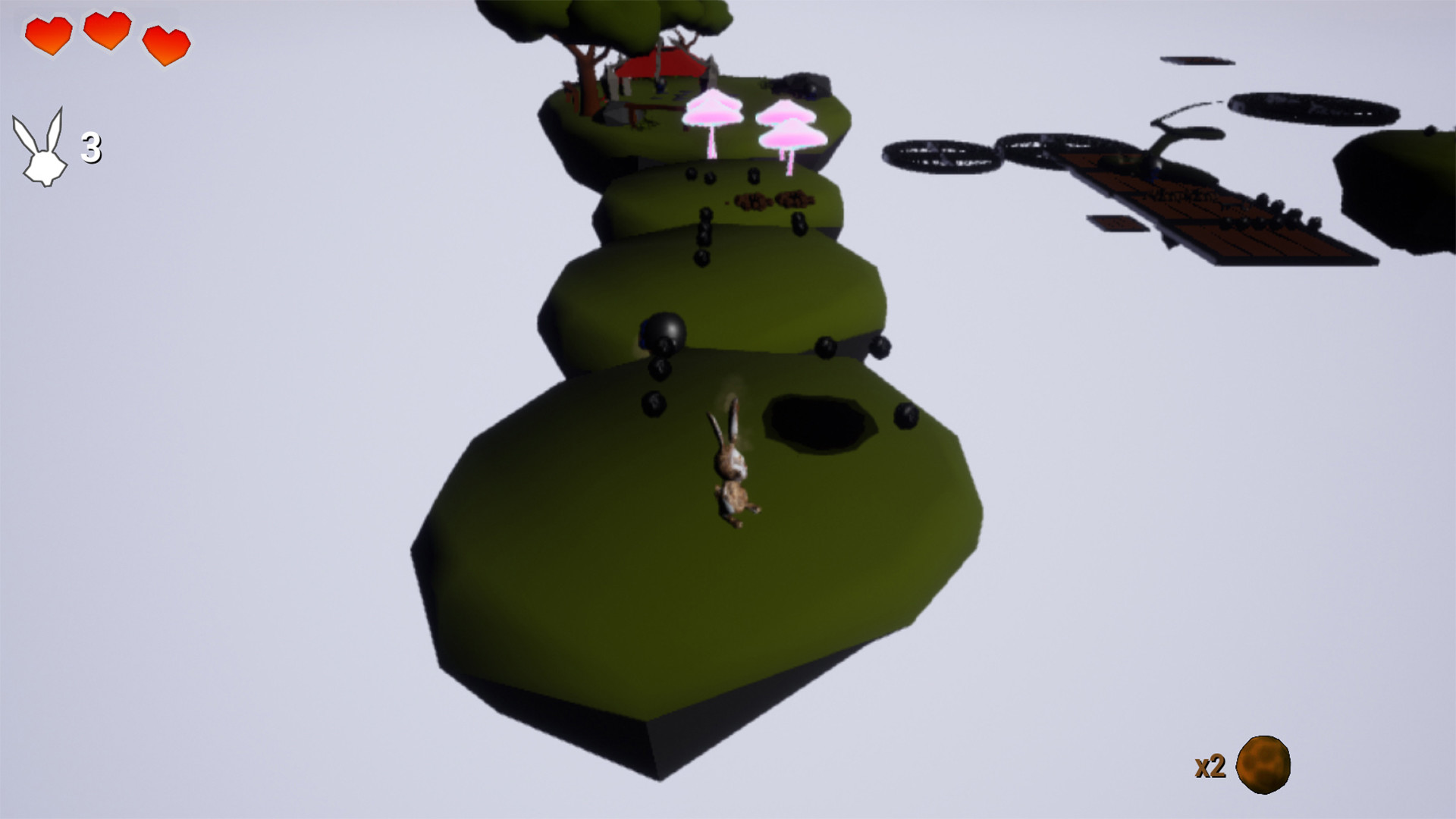 Angry Bunny 2: Lost hole screenshot 1