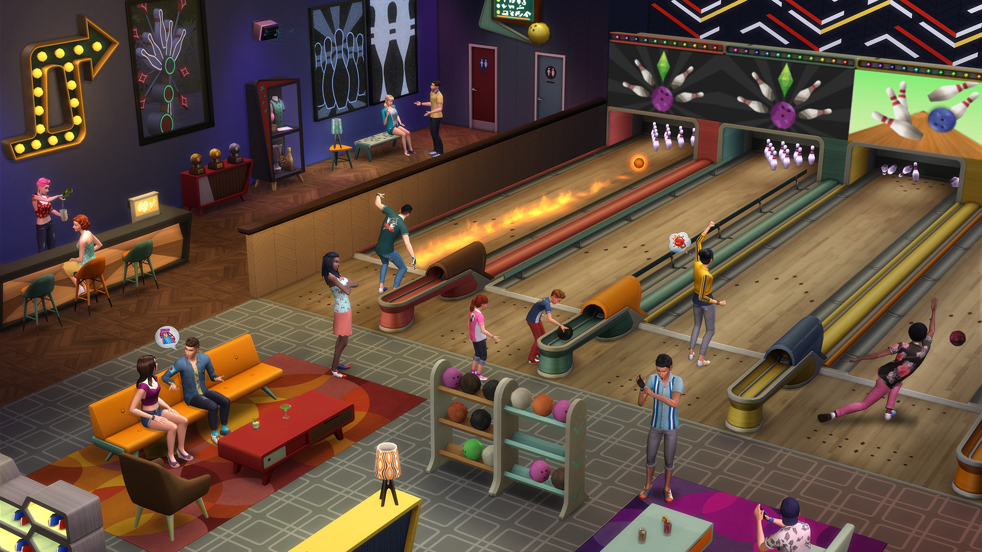 The Sims™ 4 Bowling Night Stuff screenshot 1
