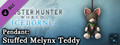 Monster Hunter World: Iceborne - Pendant: Stuffed Melynx Teddy