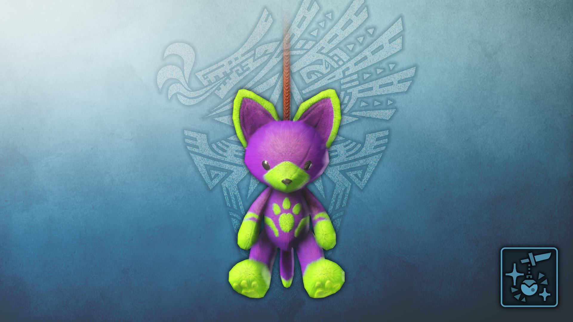 Monster Hunter World: Iceborne - Pendant: Grape Felyne Teddy screenshot 1