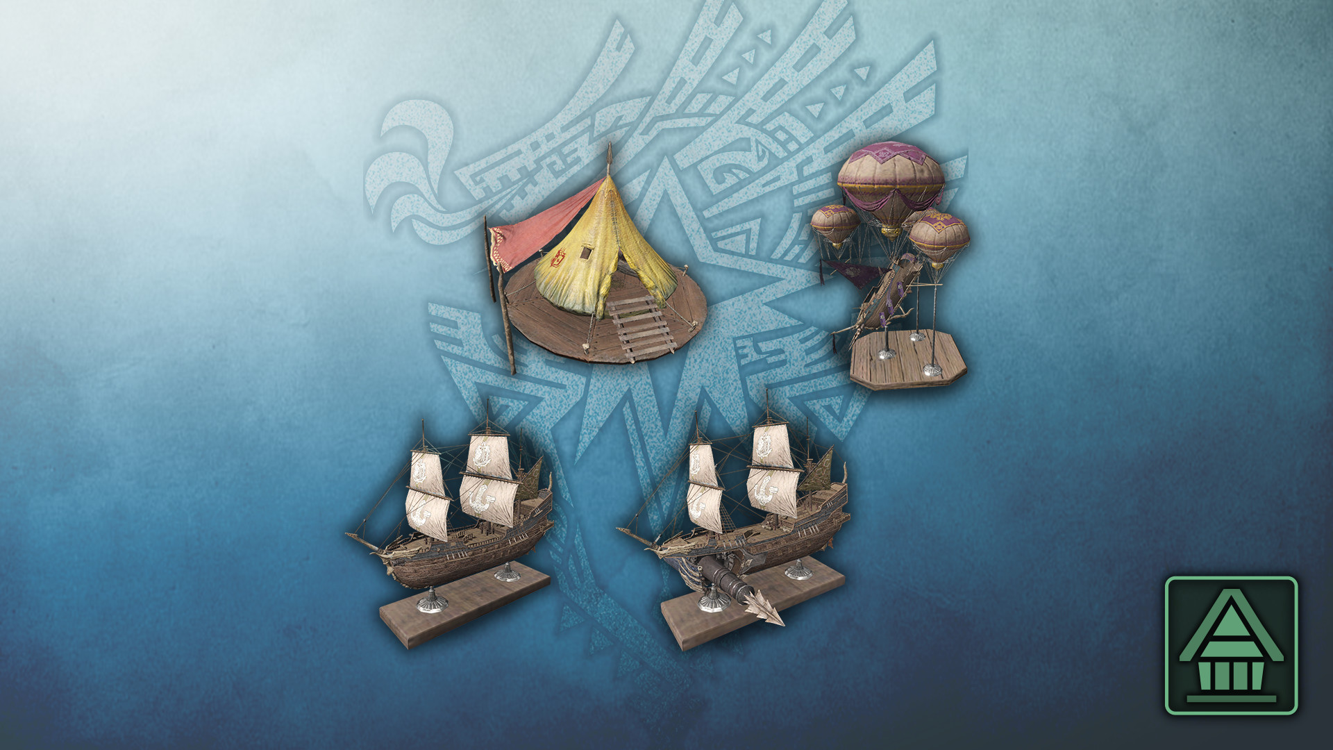Monster Hunter World: Iceborne - MHW:I Room Decor: Mini Model Set screenshot 1